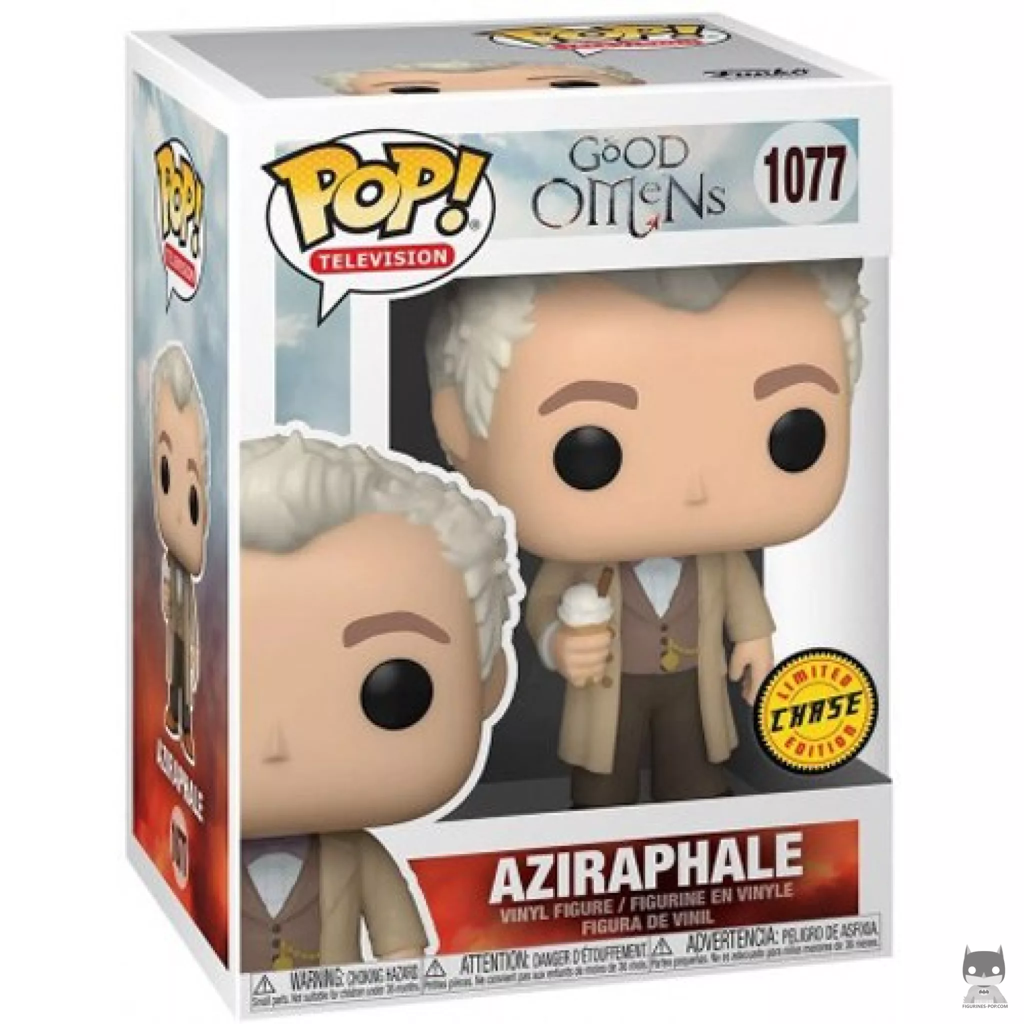 Aziraphale (Chase) Funko Pop! figure in its box