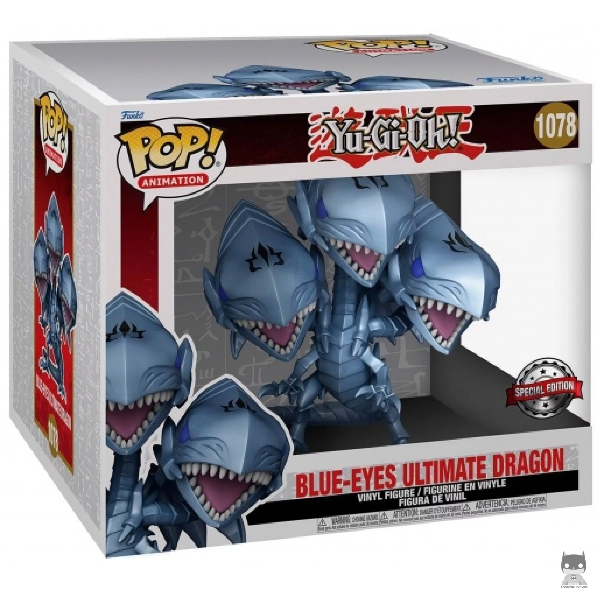 Blue-Eyes Ultimate Dragon (Metallic & Supersized) Funko Pop! figure in its box