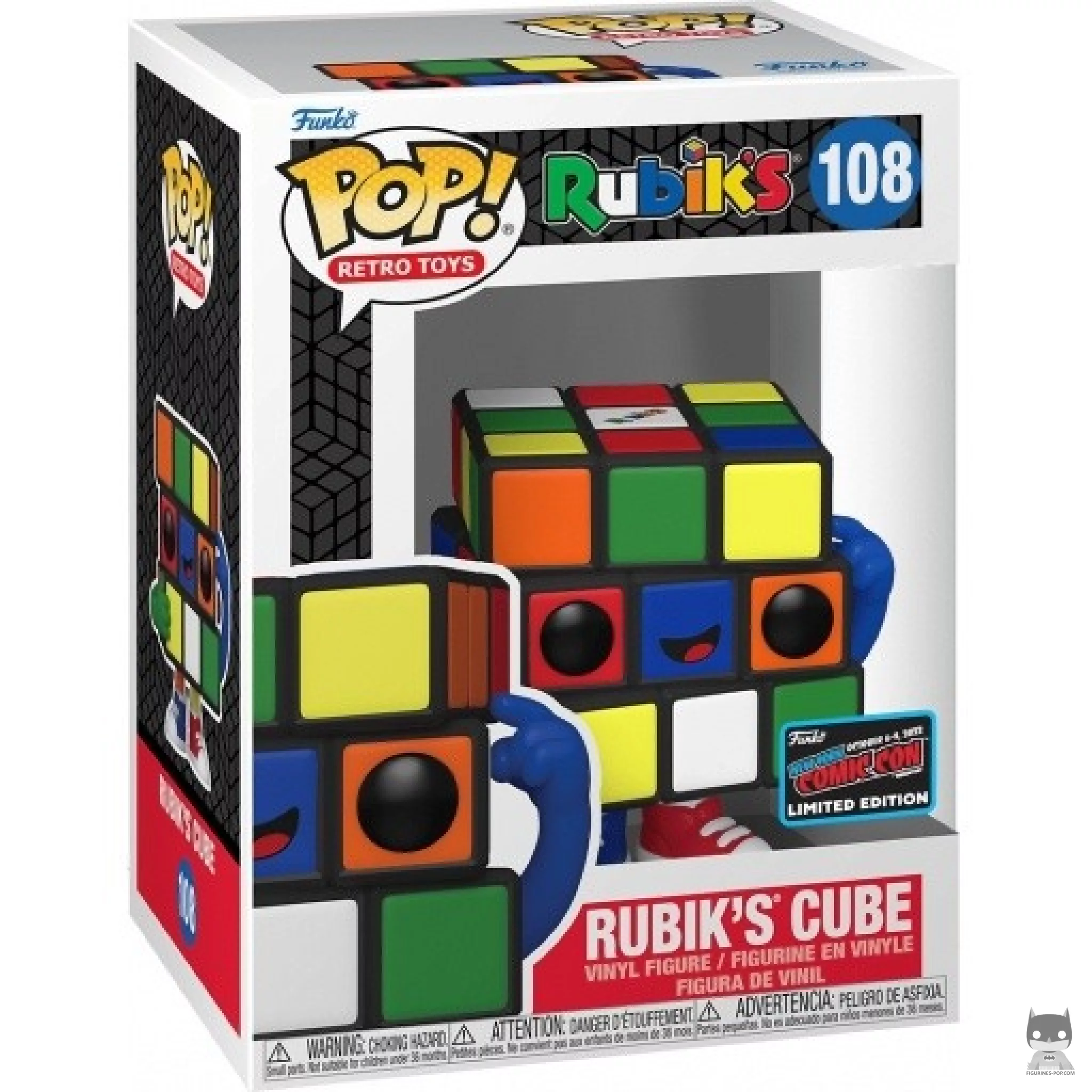 Rubik's Cube Funko Pop! figure in its box