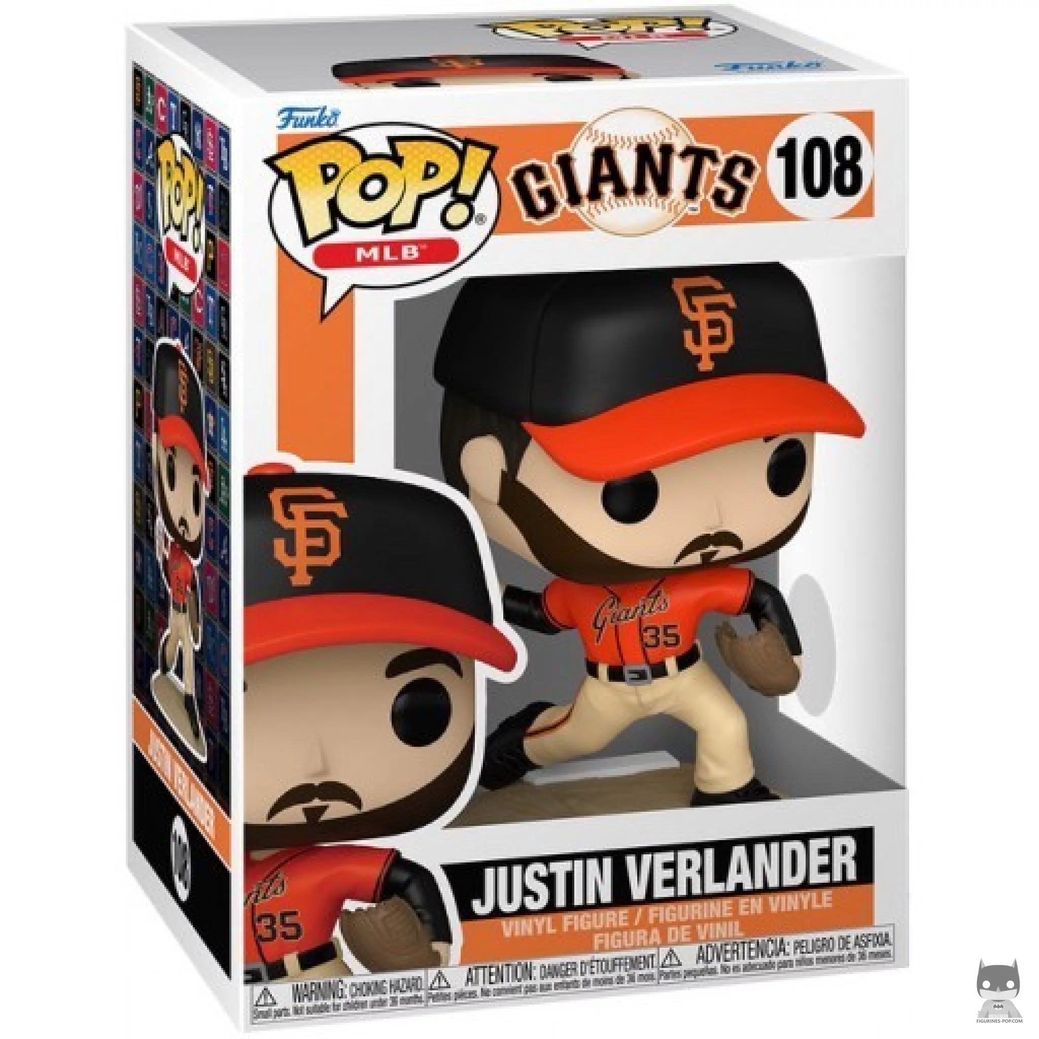 Justin Verlander Funko Pop! figure in its box