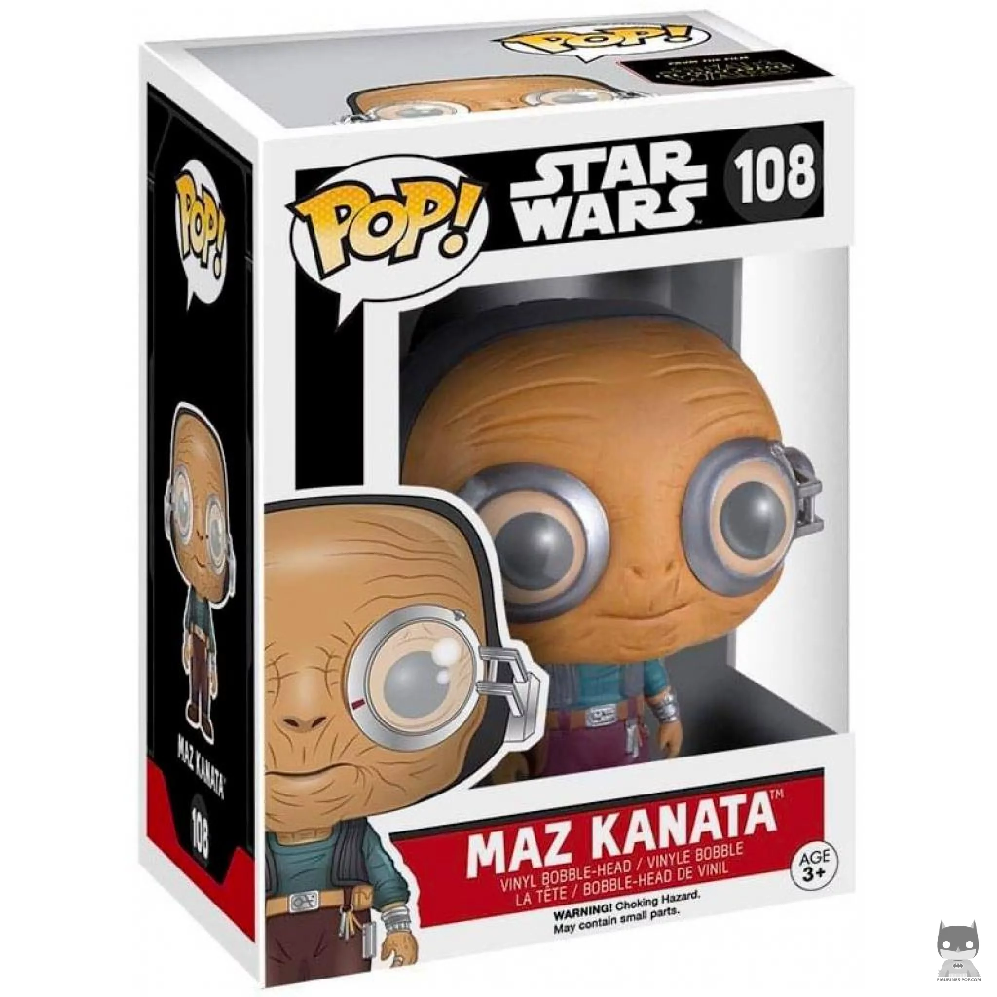 Maz Kanata Funko Pop! figure in its box
