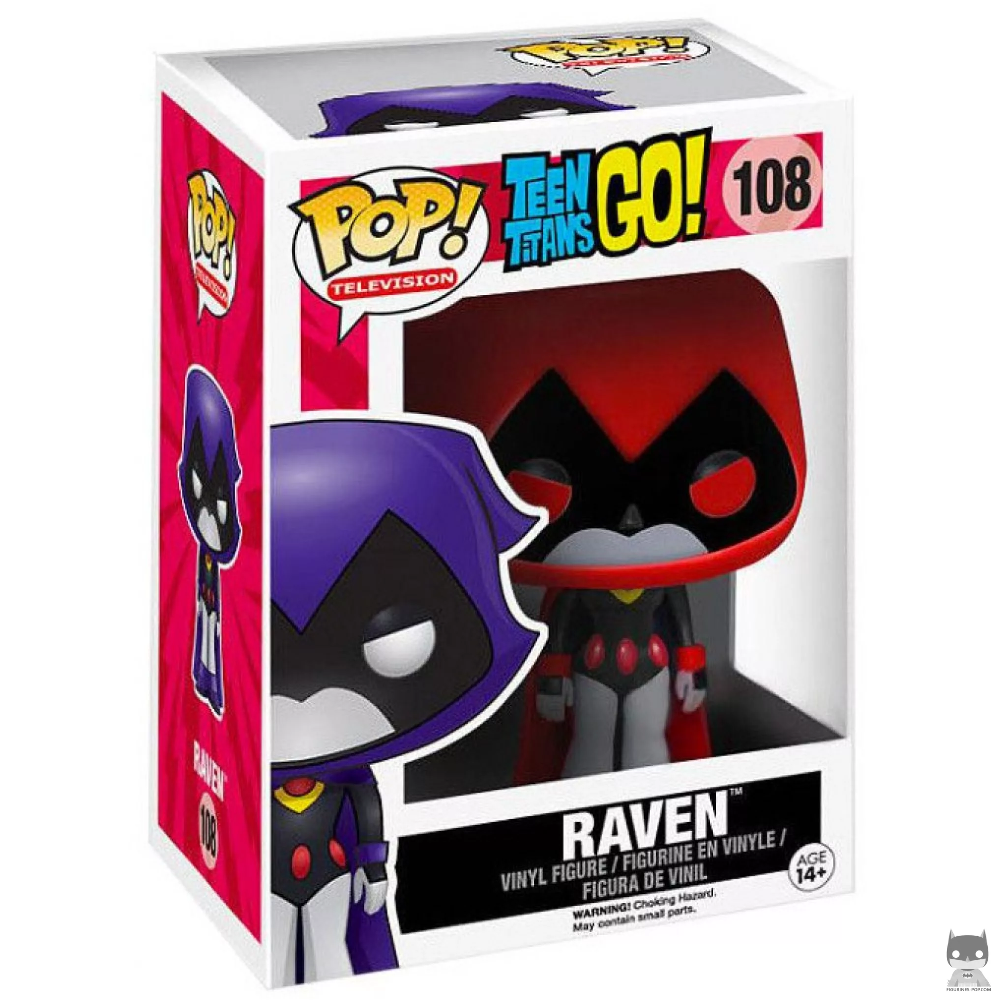 Raven (Red) Funko Pop! figure in its box
