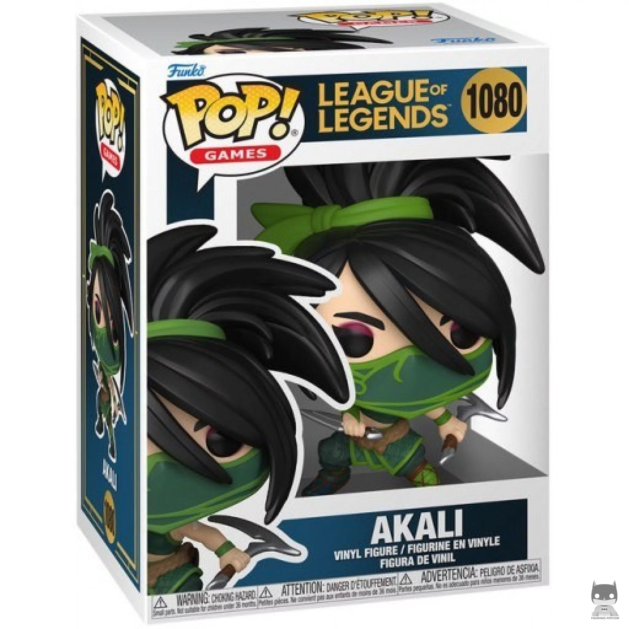 Akali Funko Pop! figure in its box