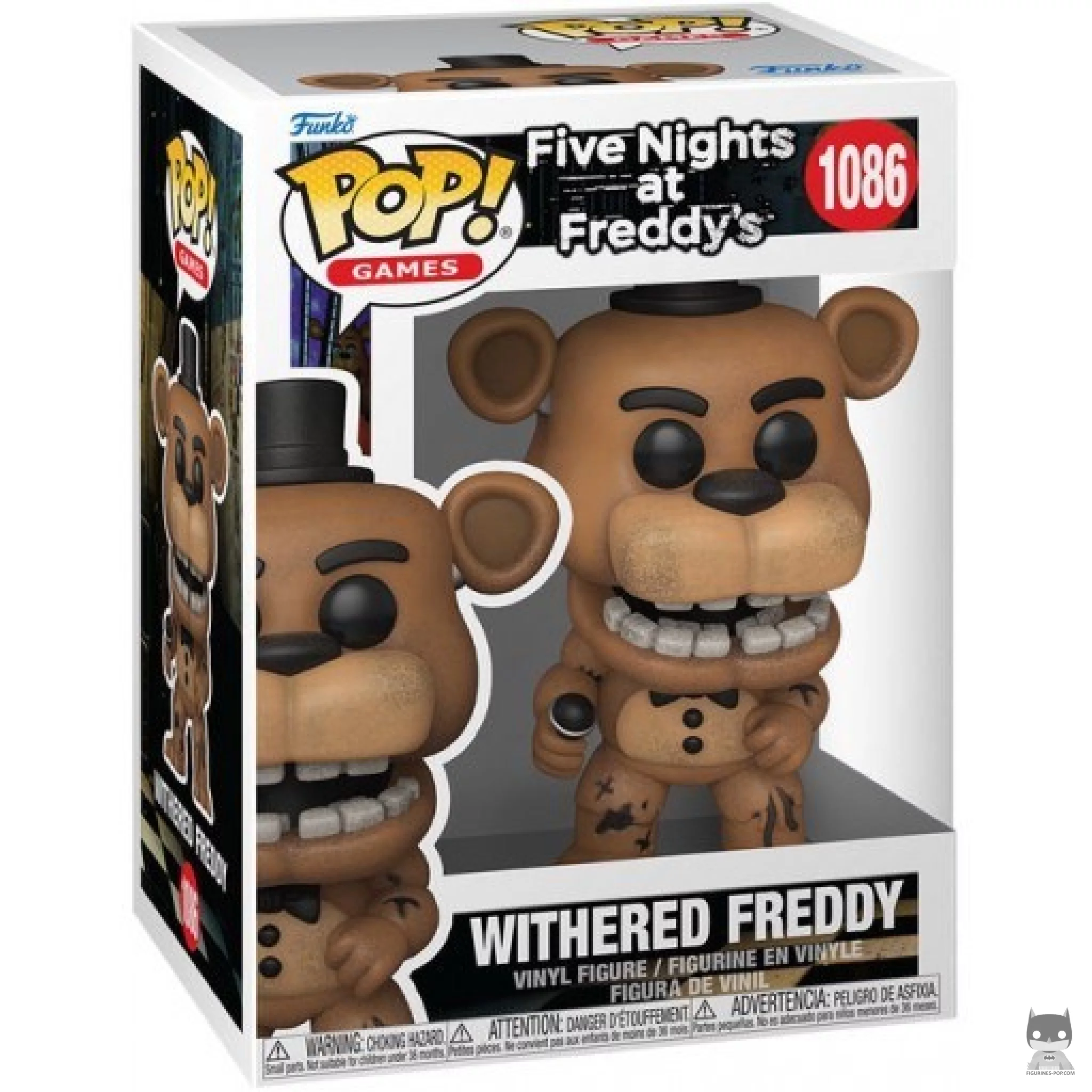Withered Freddy Funko Pop! figure in its box