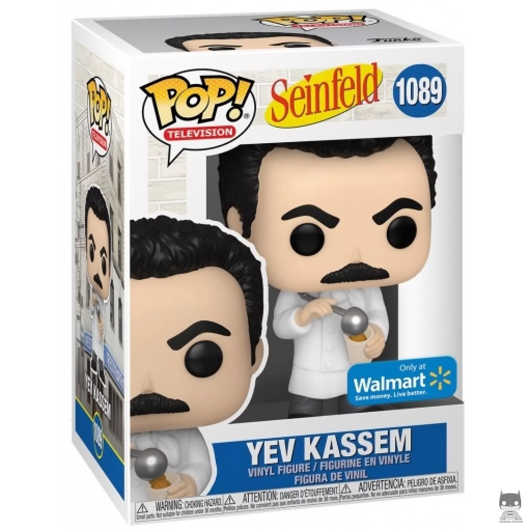 Yev Kassem with soup Funko Pop! figure in its box