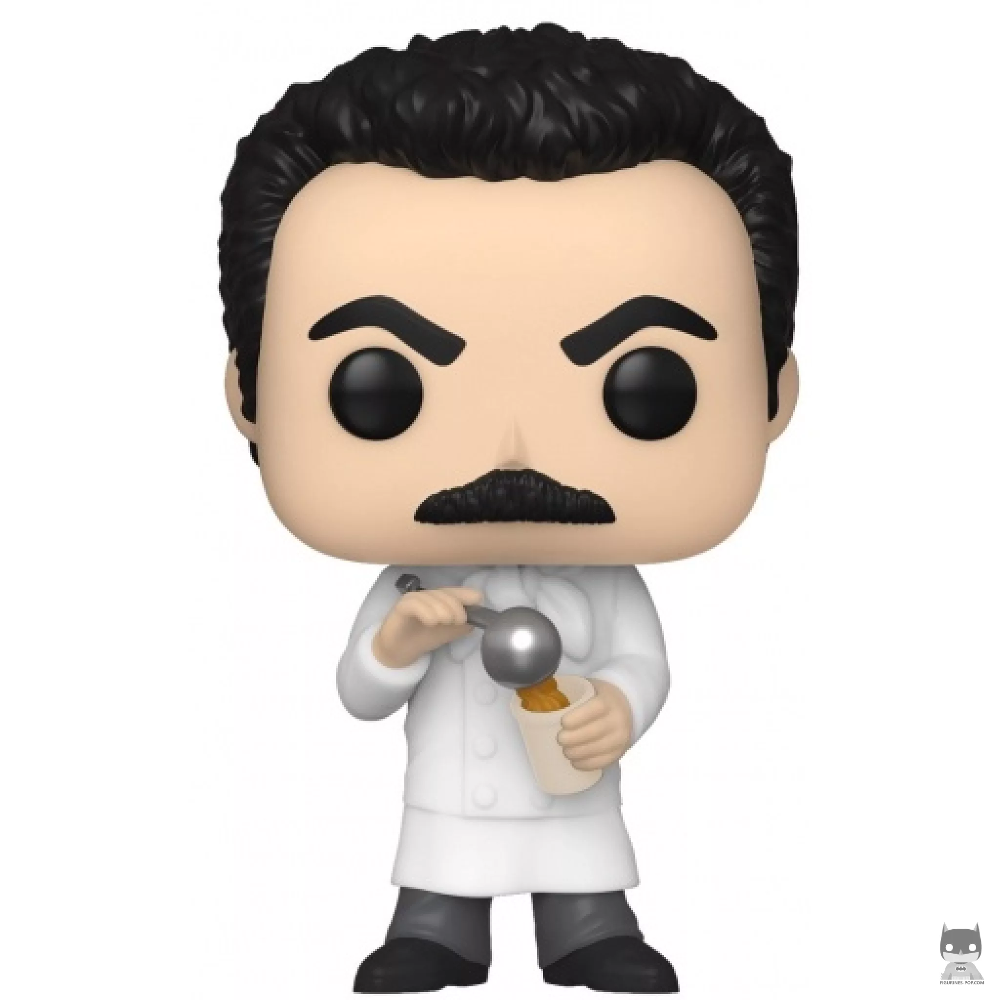 Yev Kassem with soup Funko Pop! figure (Seinfeld)