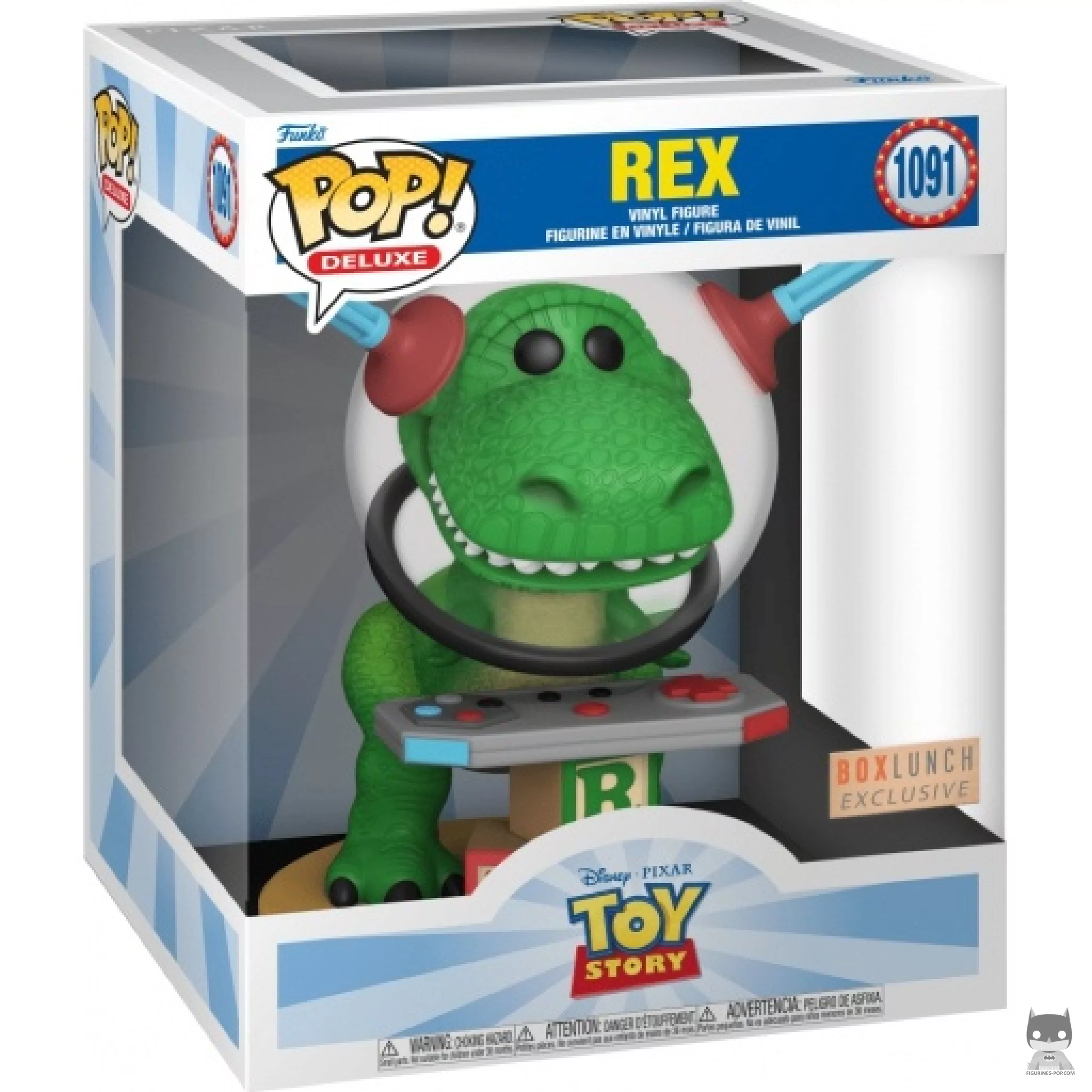 Rex Funko Pop! figure in its box