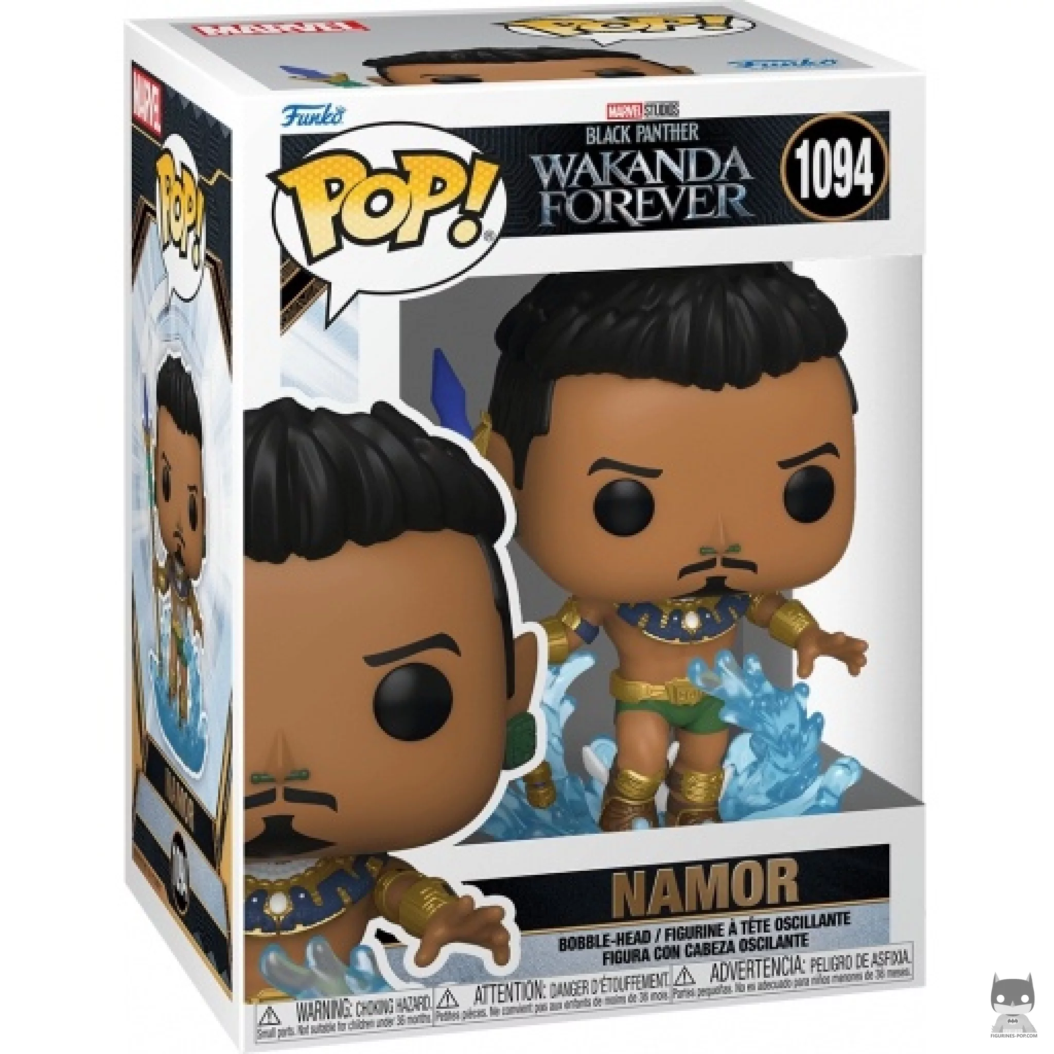 Namor Funko Pop! figure in its box