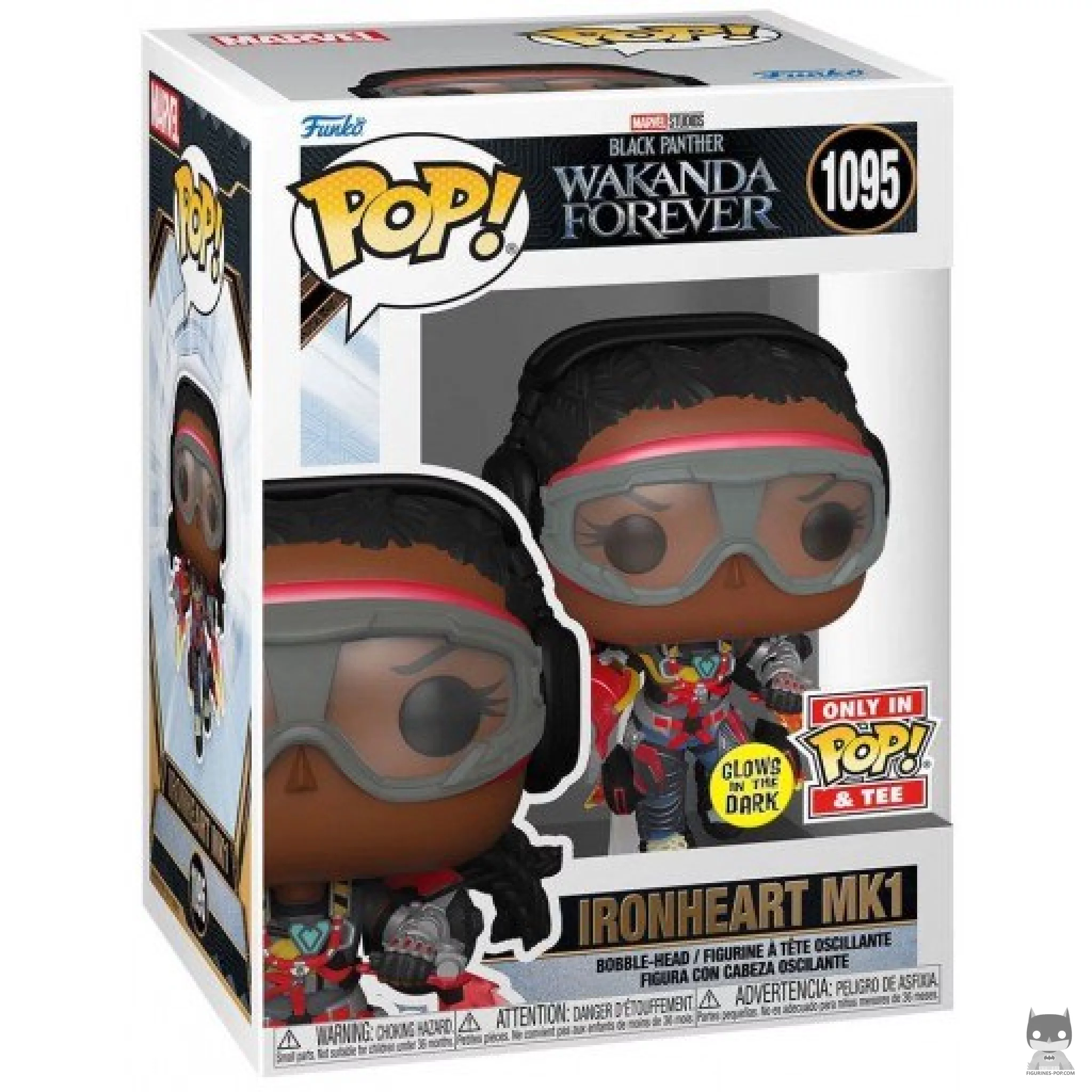 Ironheart MK1 (Glow in the Dark) Funko Pop! figure in its box