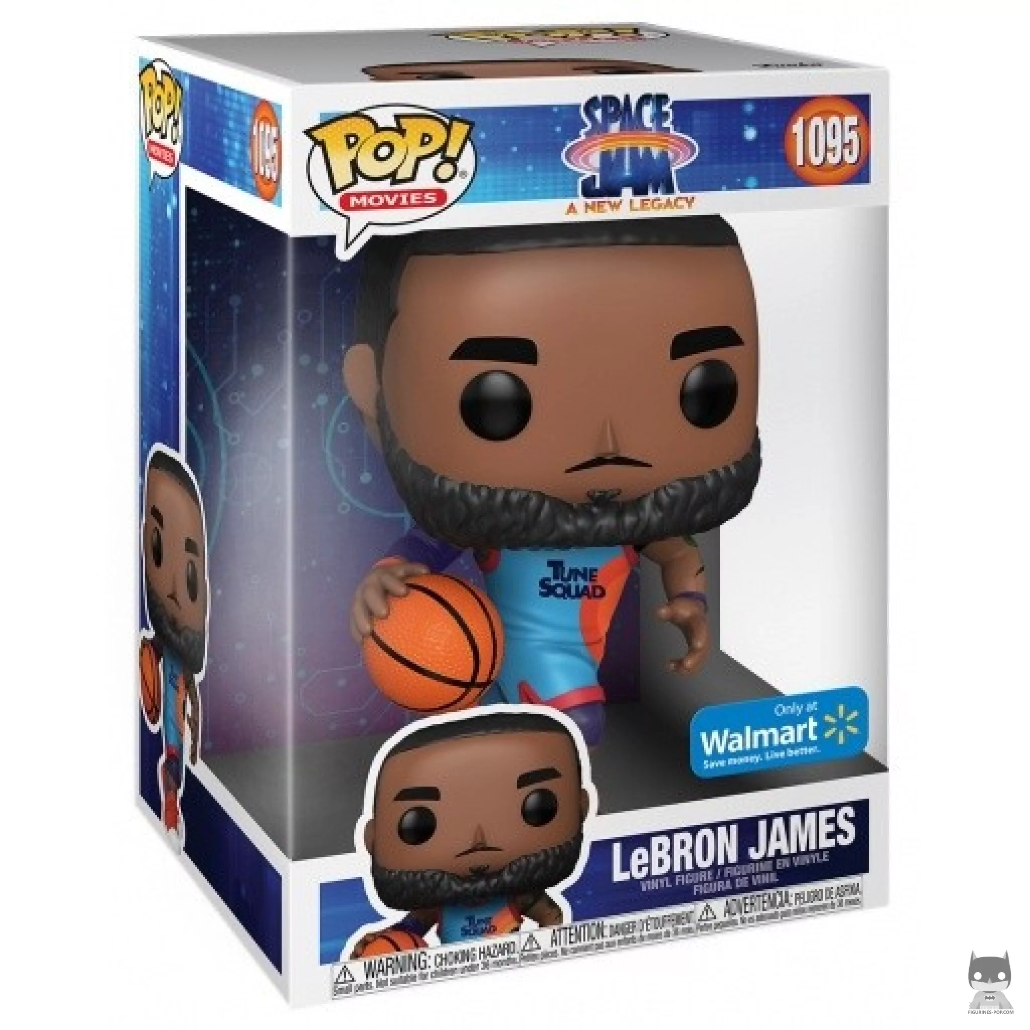 LeBron James (Supersized) Funko Pop! figure in its box