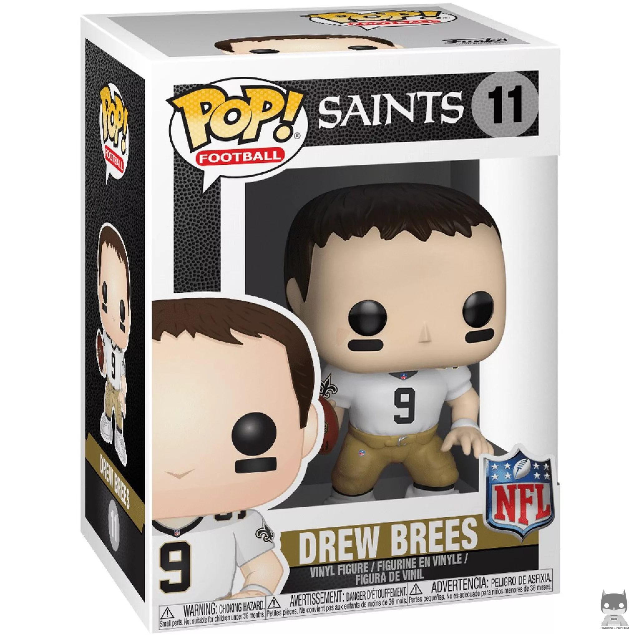 Drew Brees Funko Pop! figure in its box