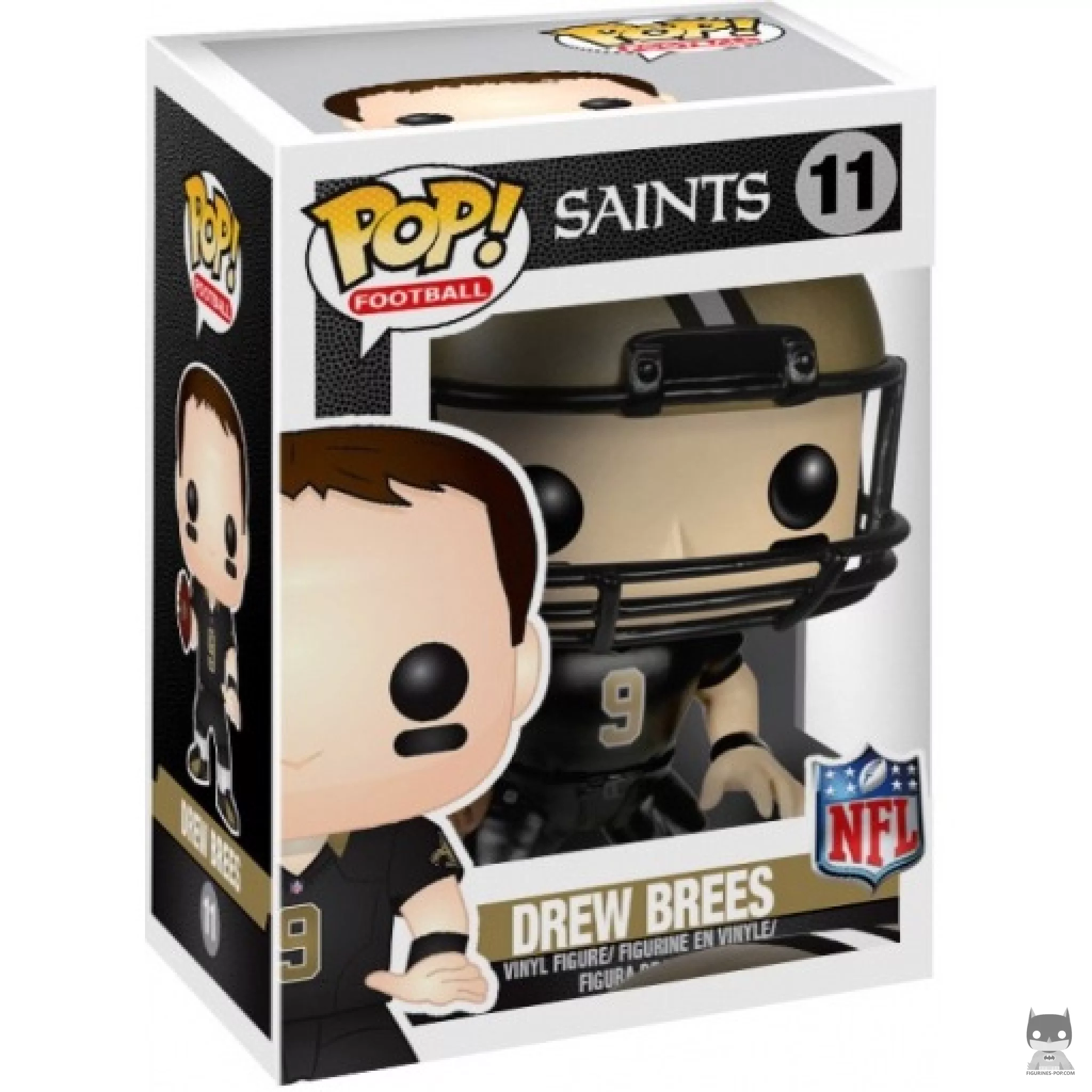 Drew Brees Funko Pop! figure in its box
