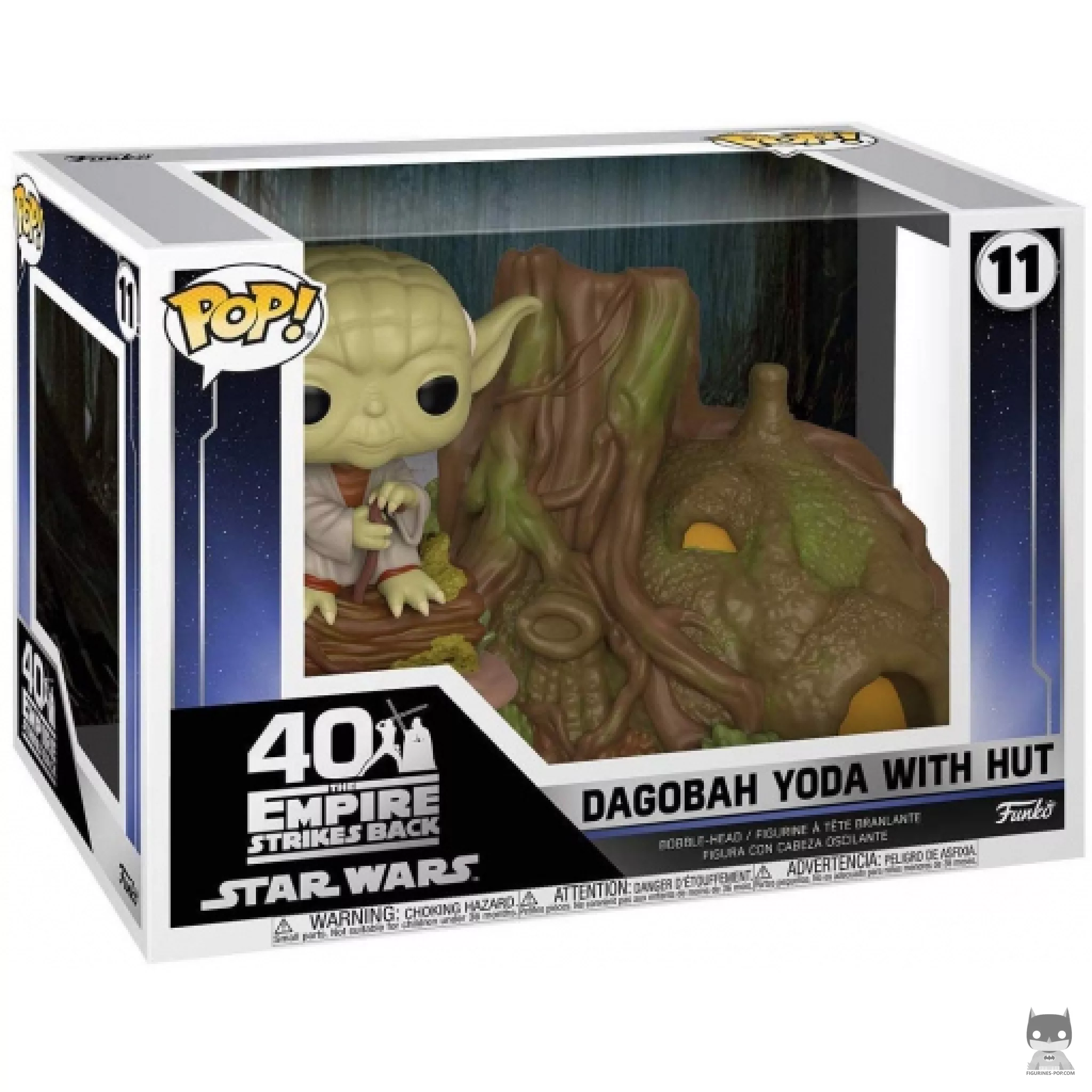 Dagobah Yoda with Hut Funko Pop! figure in its box