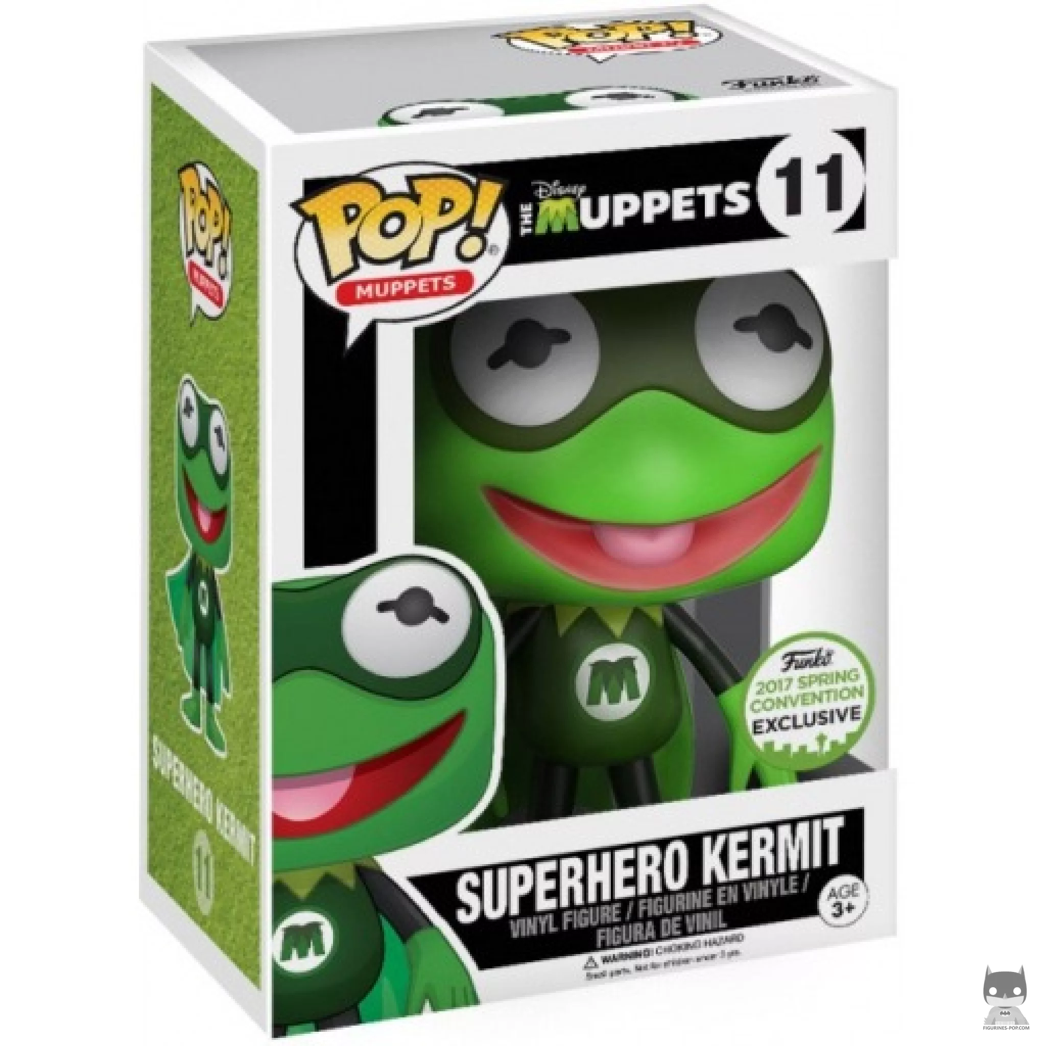 Superhero Kermit the Frog Funko Pop! figure in its box