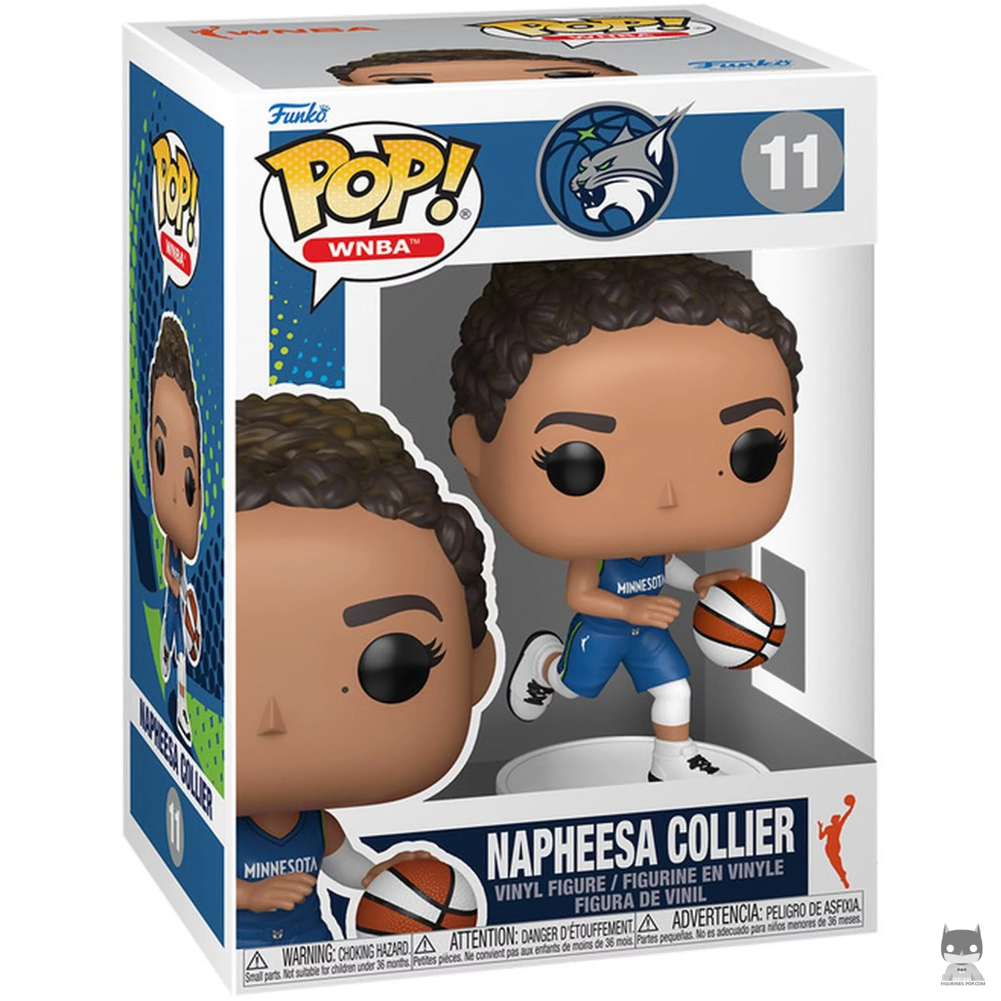Napheesa Collier Funko Pop! figure in its box