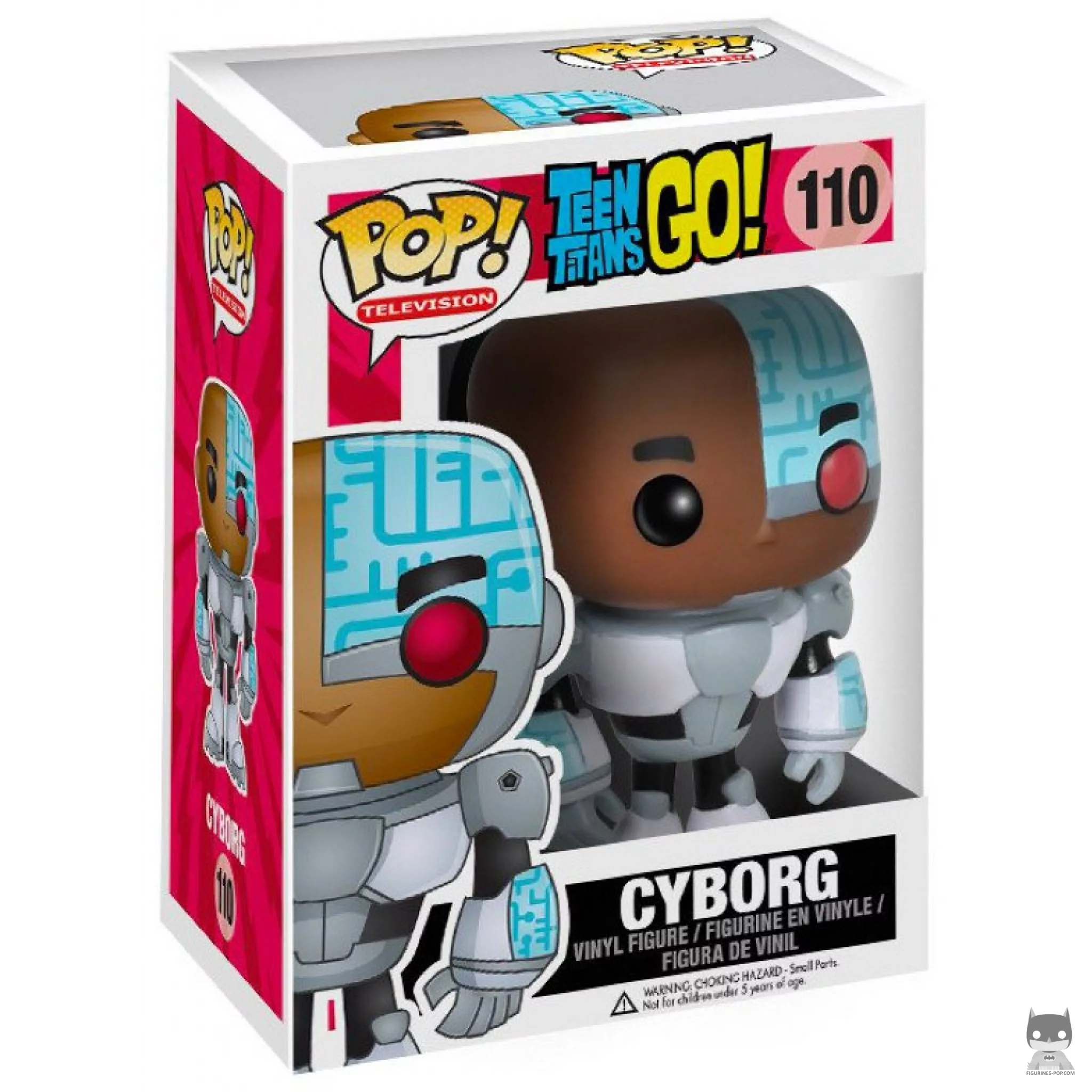 Cyborg Funko Pop! figure in its box