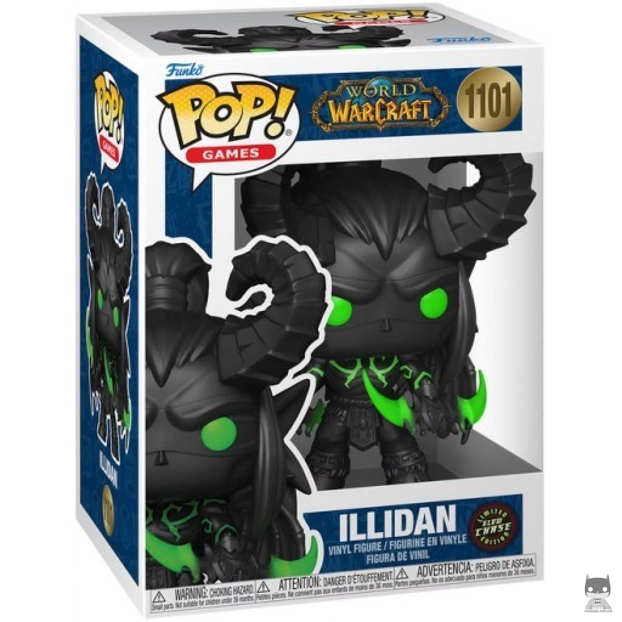 Illidan (Chase & Glow in the Dark) Funko Pop! figure in its box
