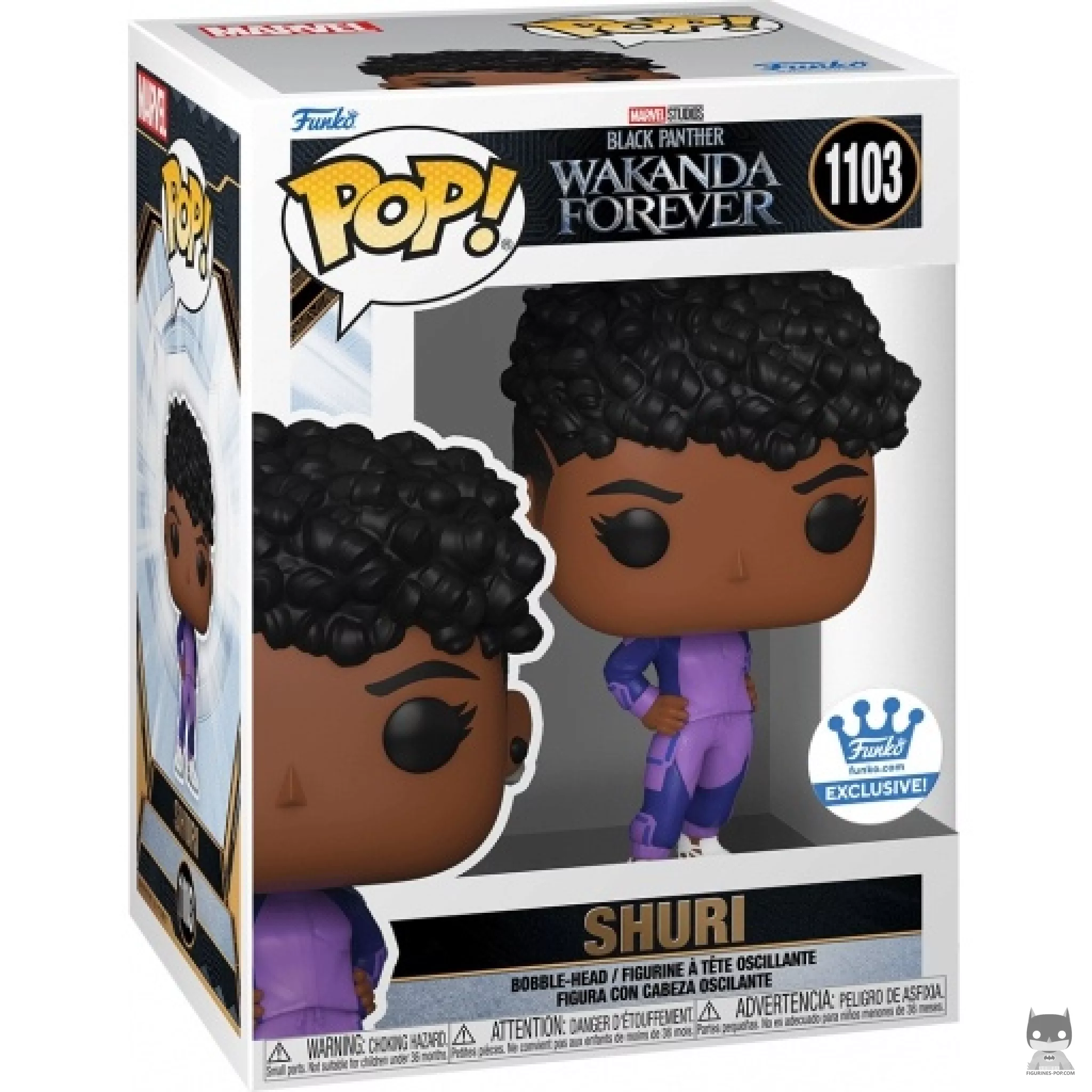 Shuri Funko Pop! figure in its box