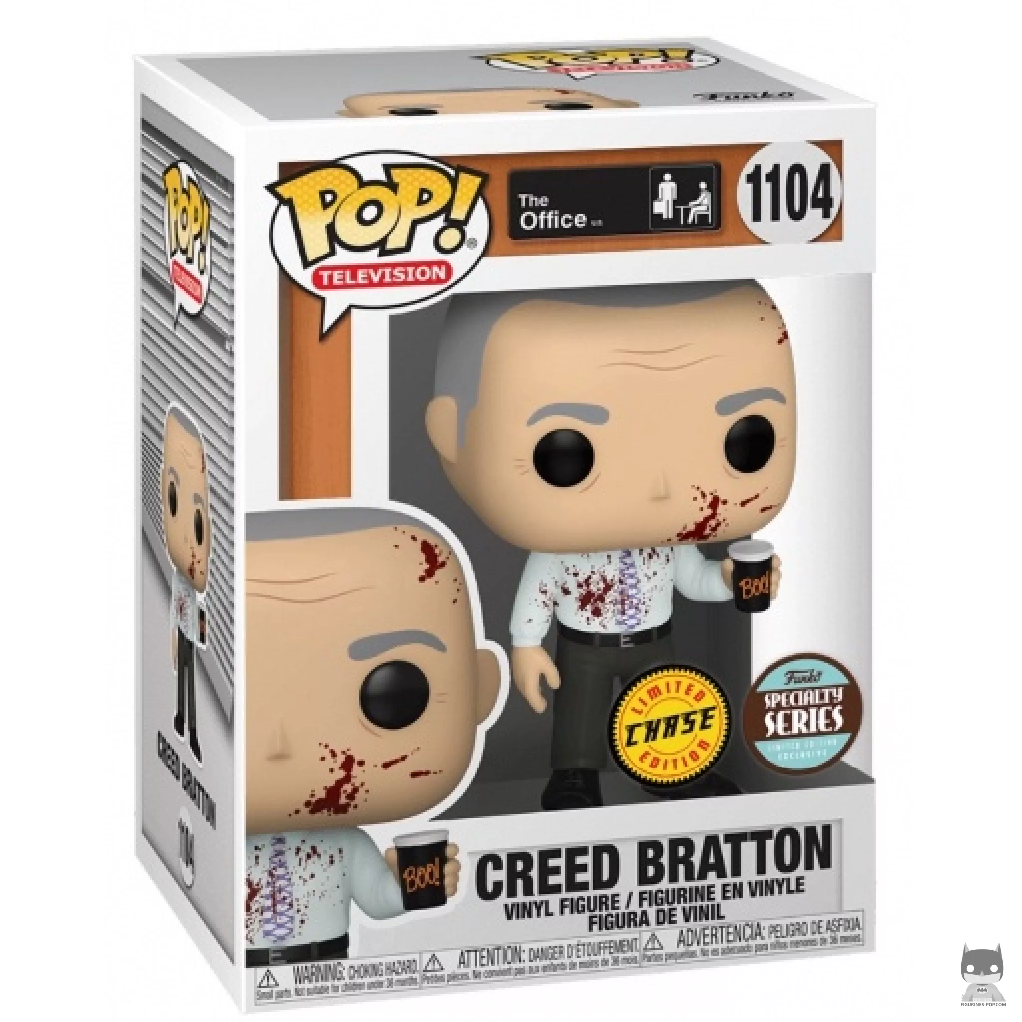 Creed Bratton (Chase) (Bloody) Funko Pop! figure in its box
