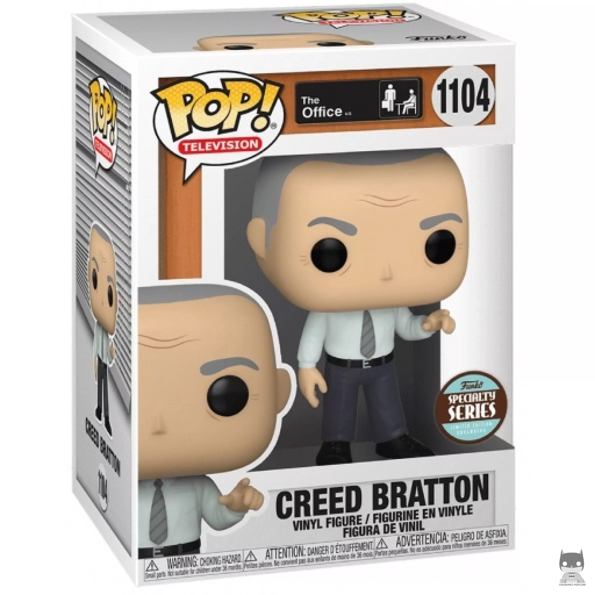 Creed Bratton Funko Pop! figure in its box