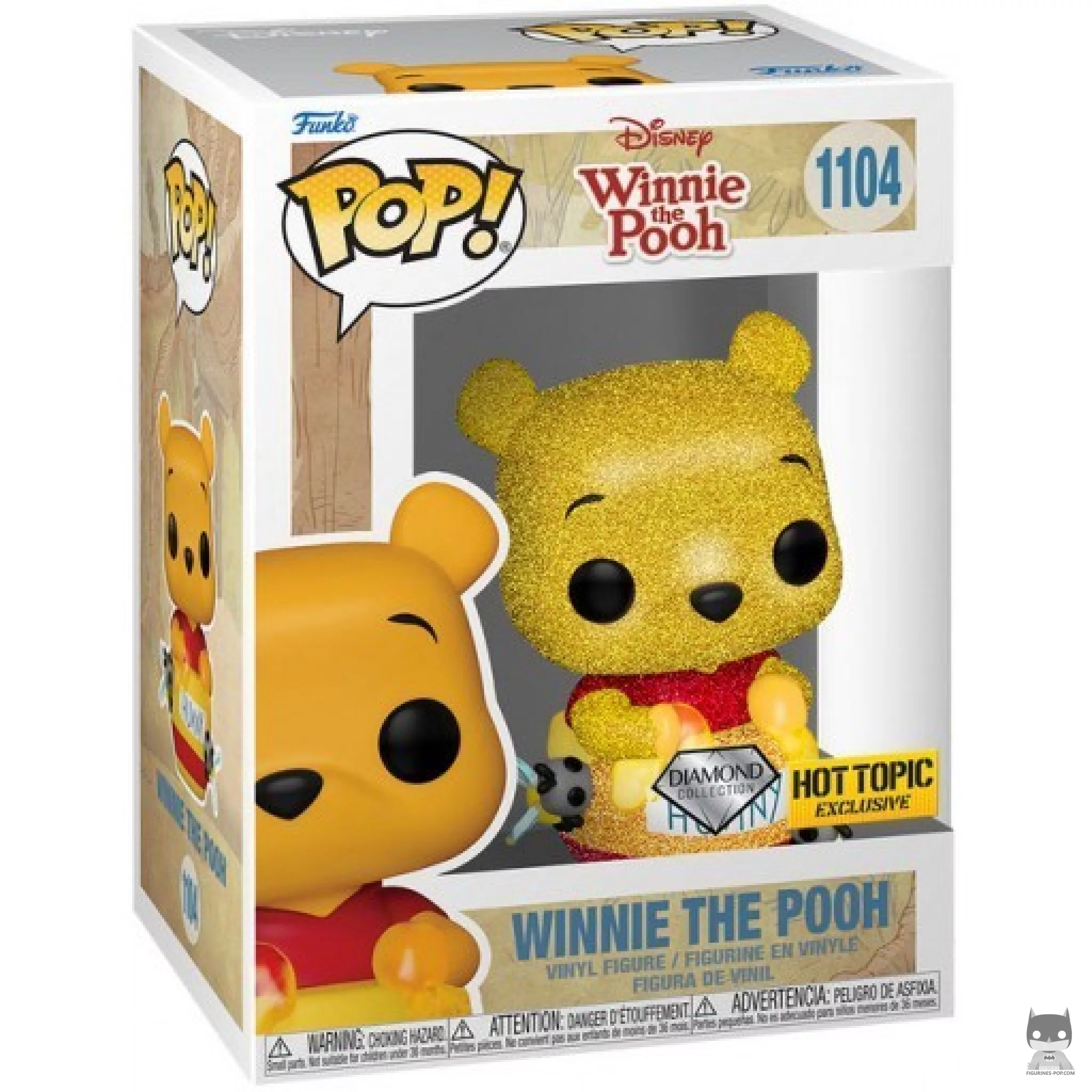 Winnie the Pooh in Honey Pot (Diamond Glitter) Funko Pop! figure in its box
