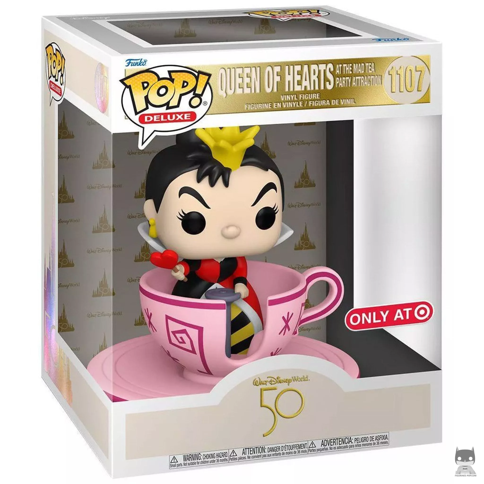 Queen of Hearts at the Mad Tea Party Attraction Funko Pop! figure in its box