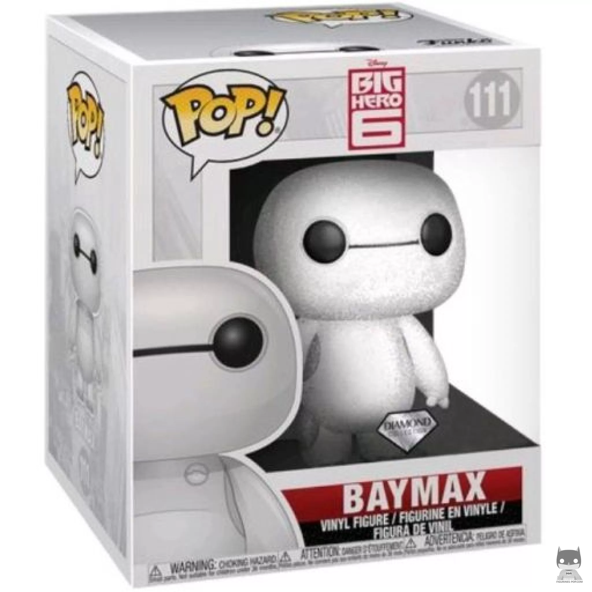 Baymax (Supersized & Diamond Glitter) Funko Pop! figure in its box