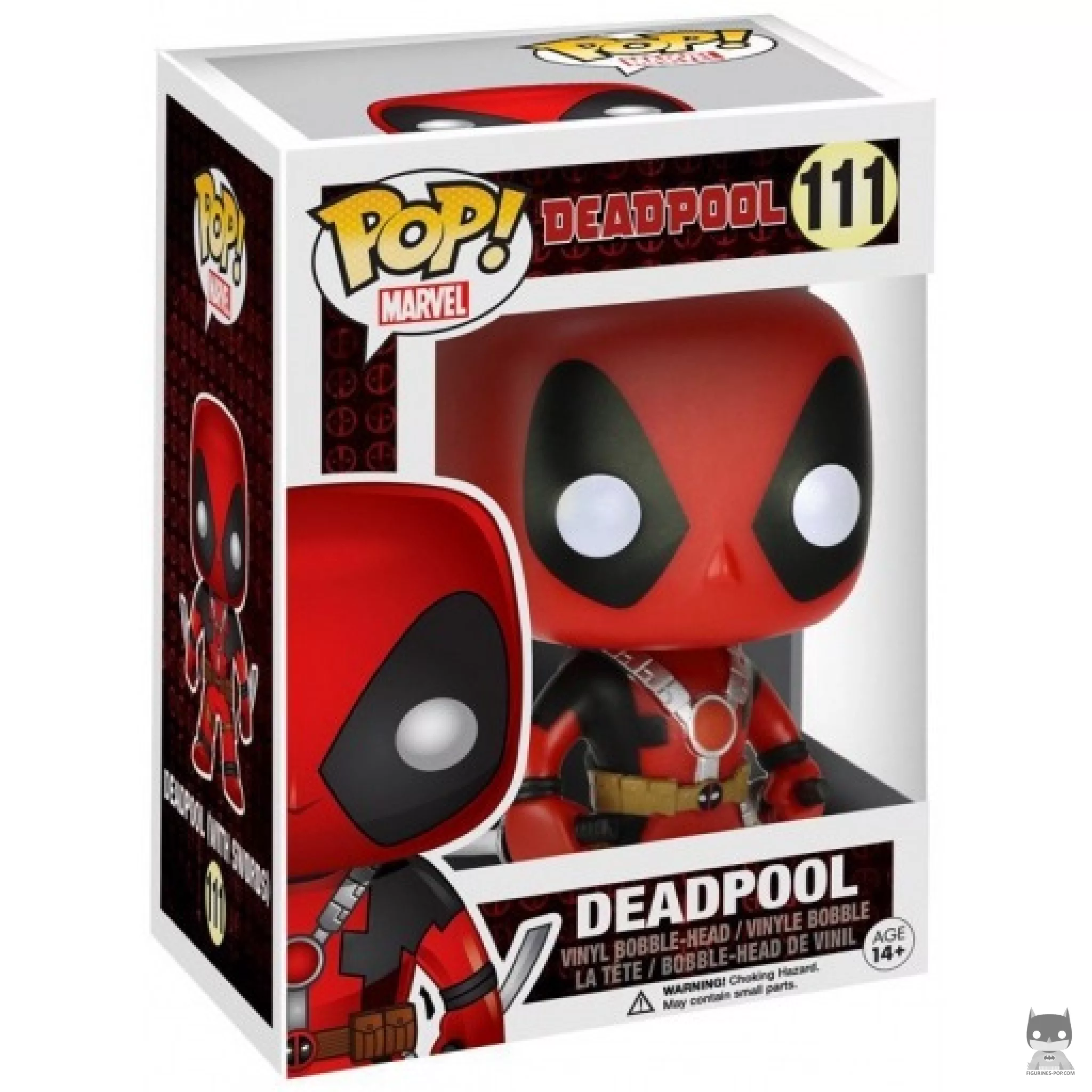 Deadpool with Swords Funko Pop! figure in its box