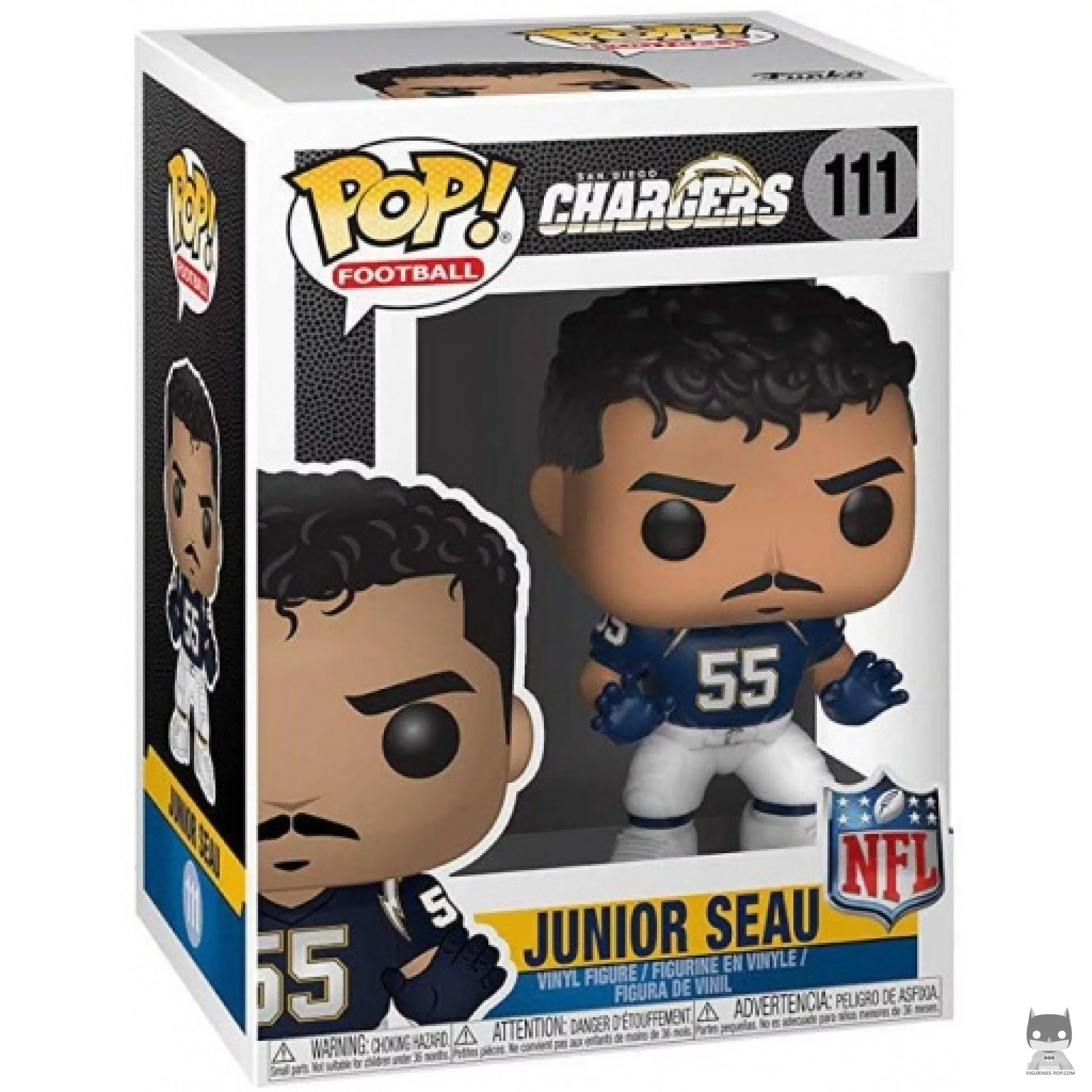 Junior Seau Funko Pop! figure in its box