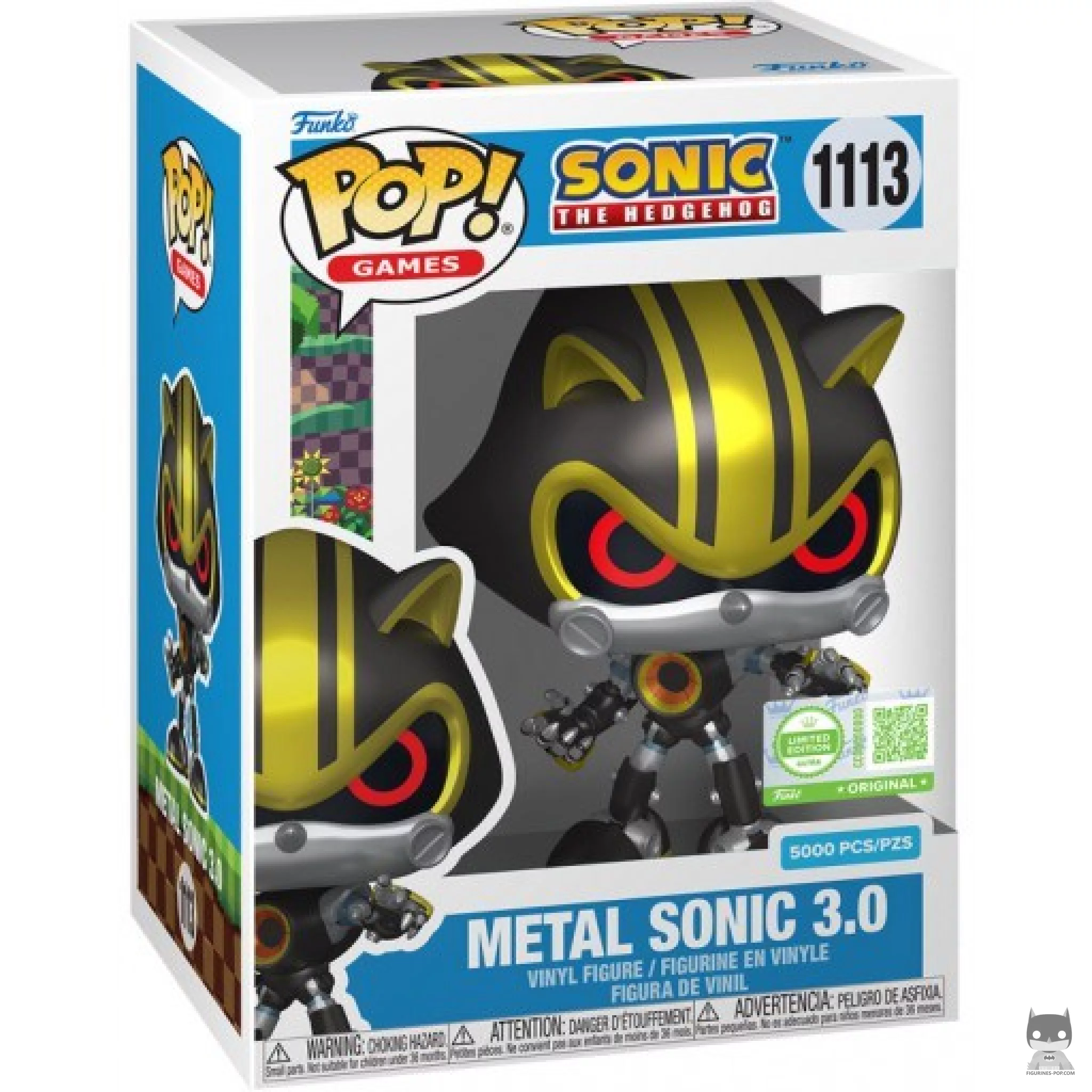 Metal Sonic 3.0 Funko Pop! figure in its box