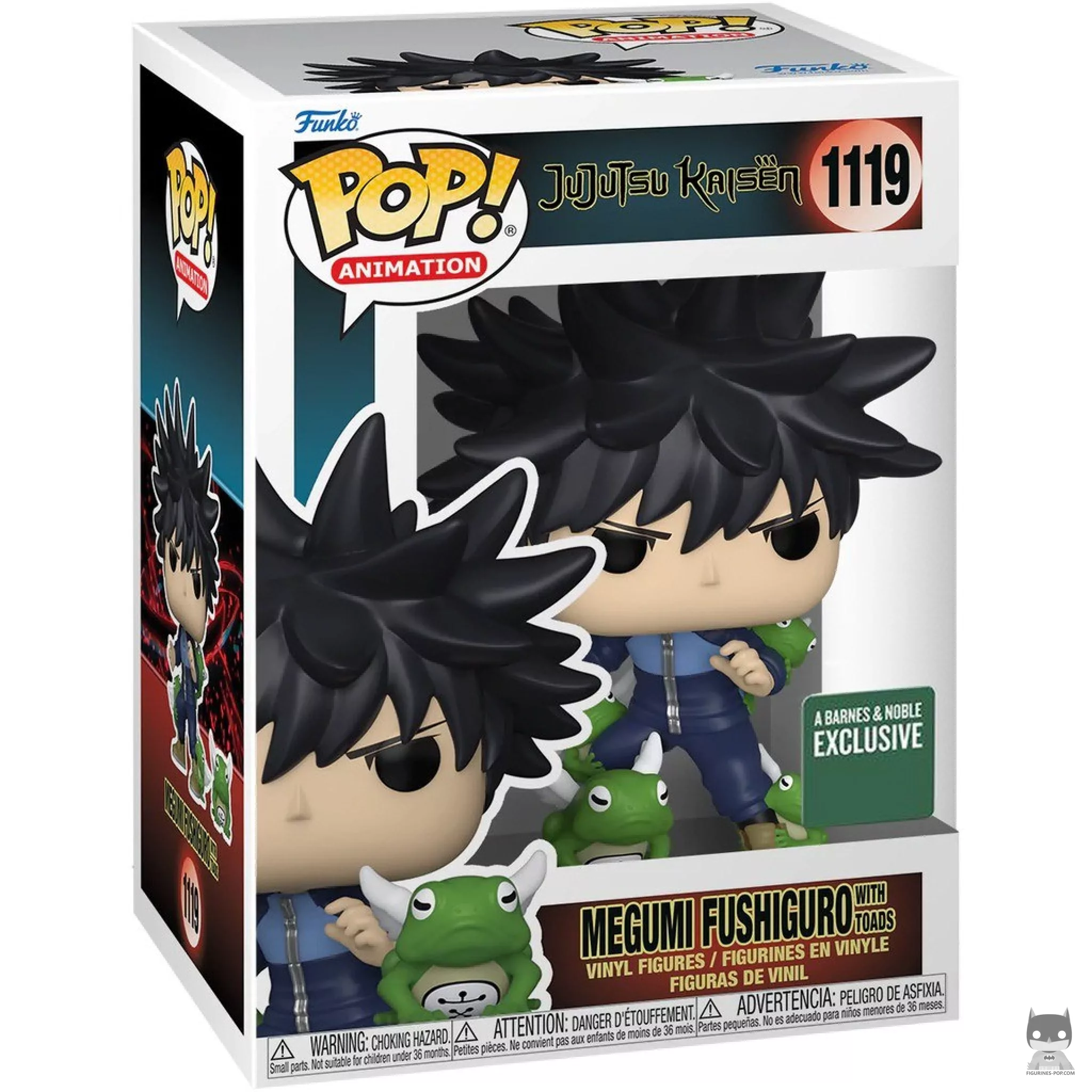 Megumi with Toad Funko Pop! figure in its box