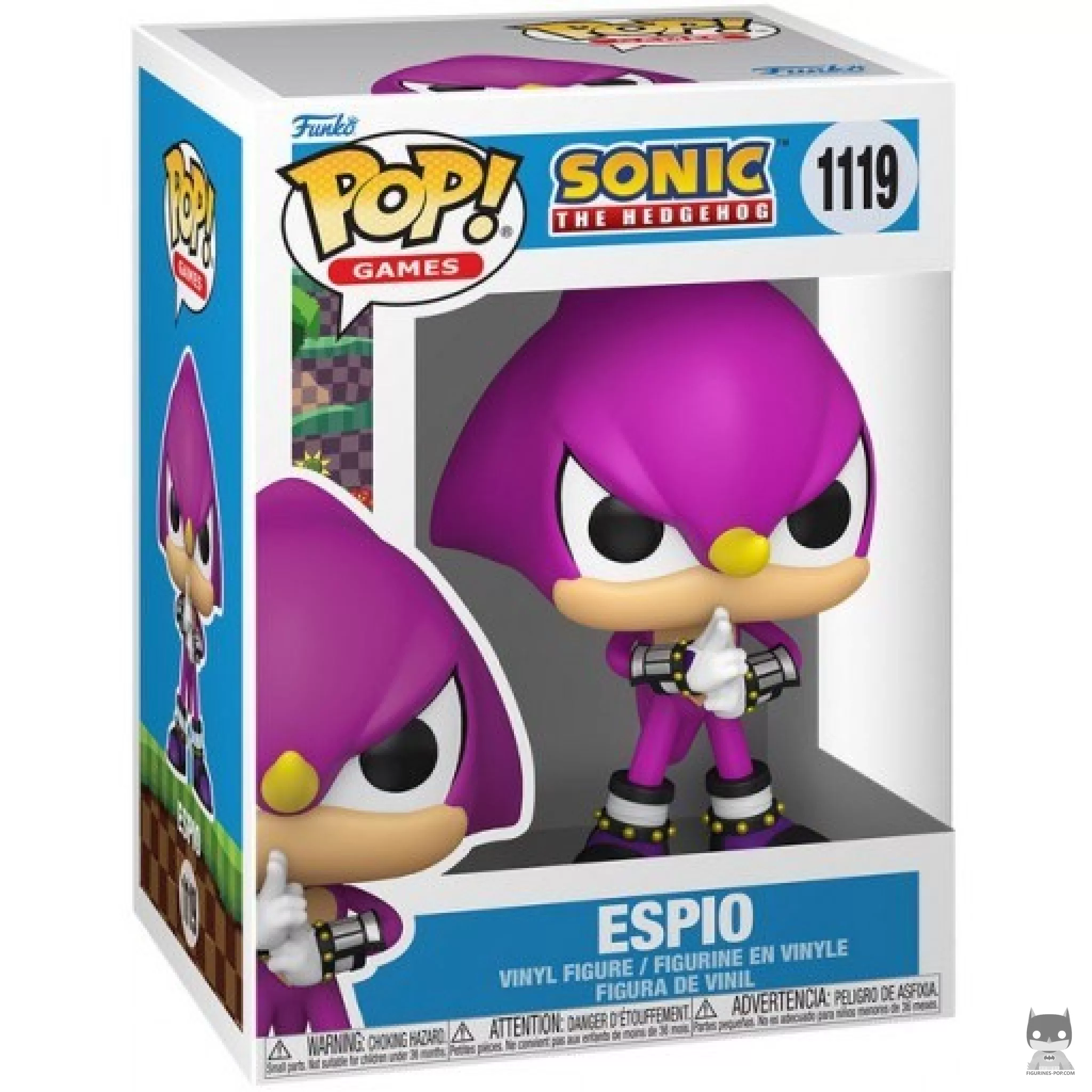 Espio Funko Pop! figure in its box
