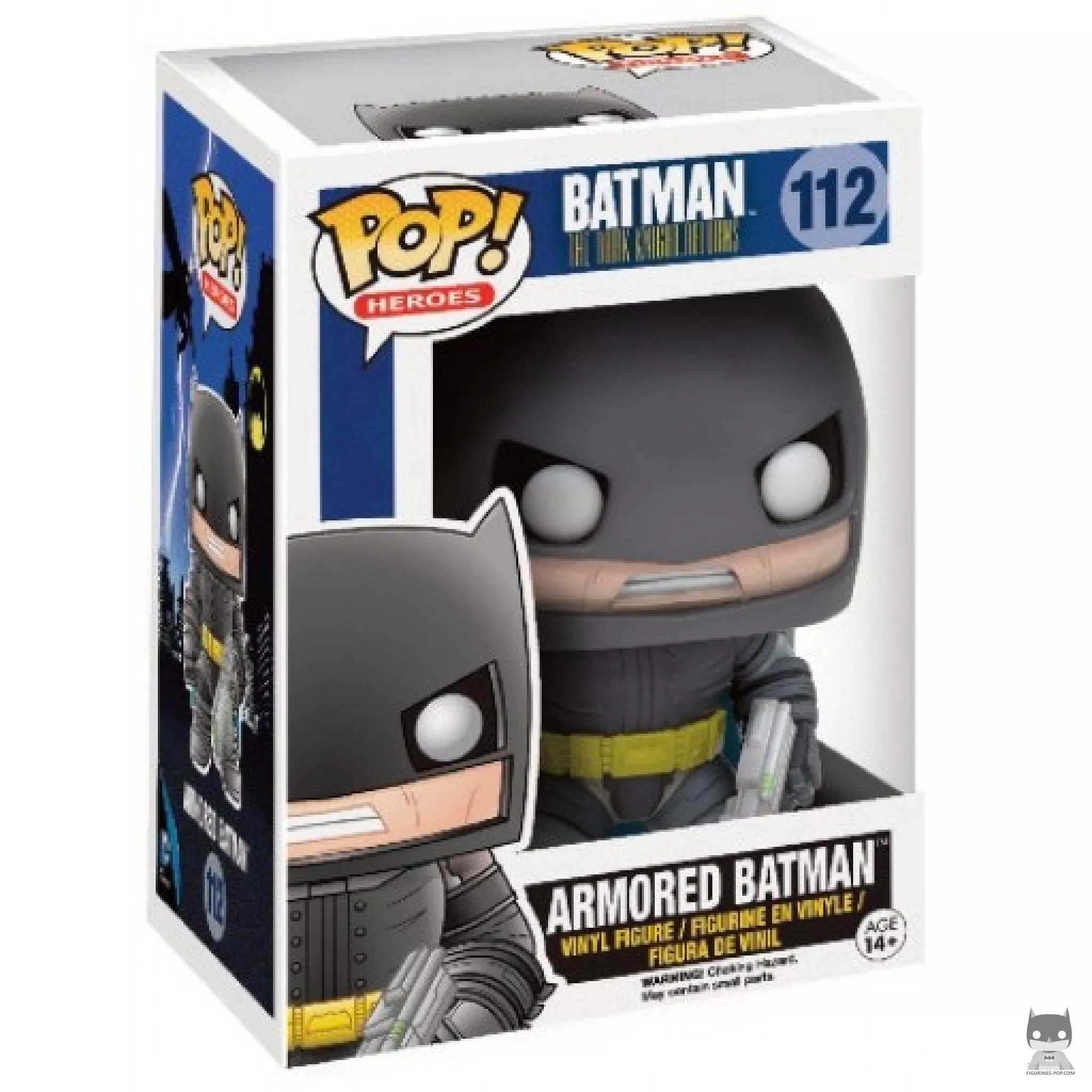 Batman with Armor Funko Pop! figure in its box