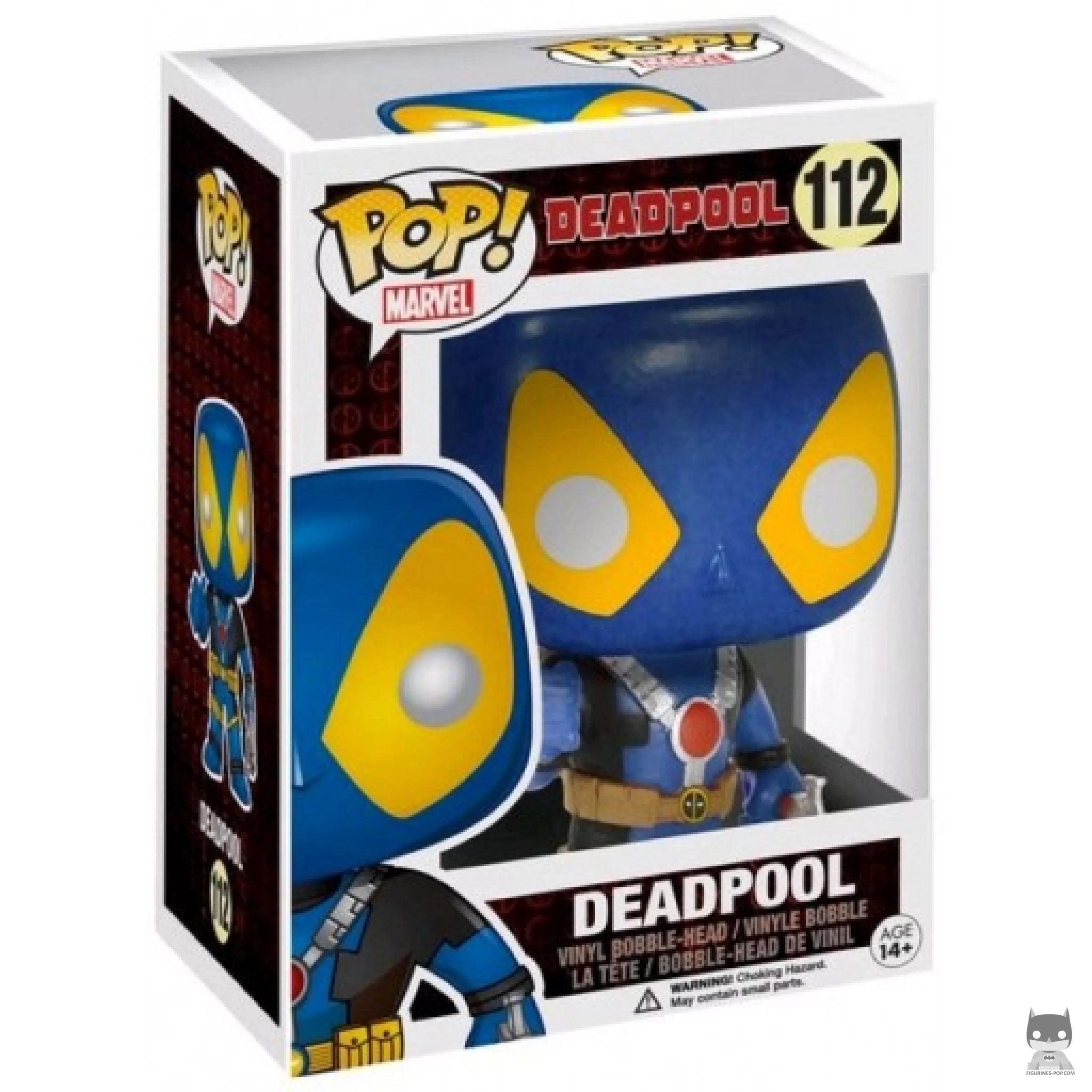 Deadpool Thumbs Up (Blue) Funko Pop! figure in its box
