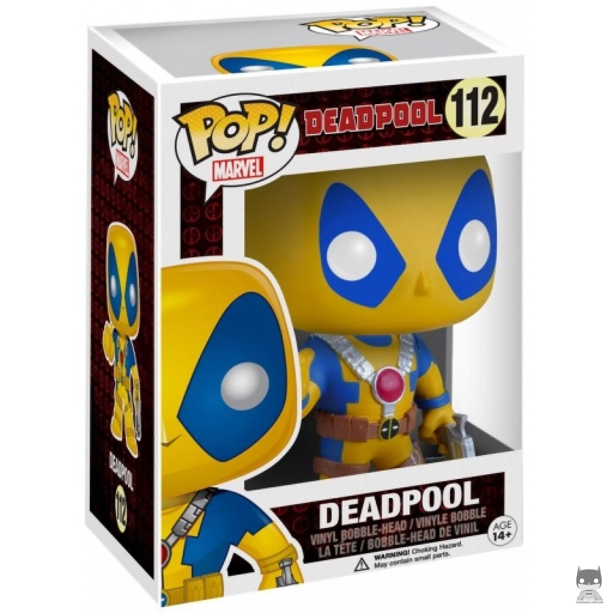 Deadpool Thumbs Up (Yellow) Funko Pop! figure in its box