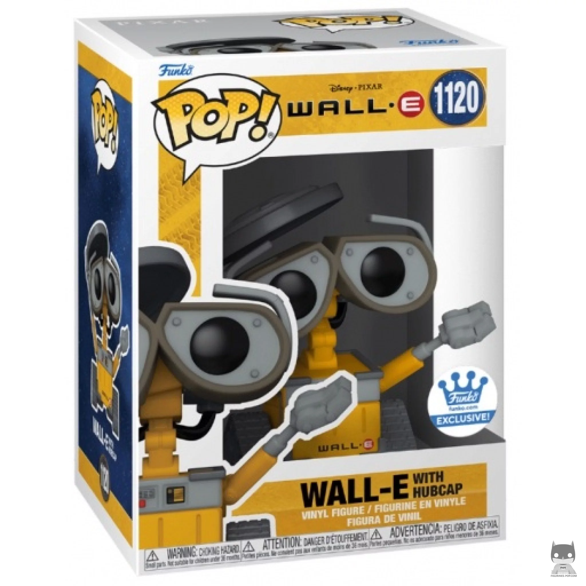 Wall-E with Hubcap Funko Pop! figure in its box