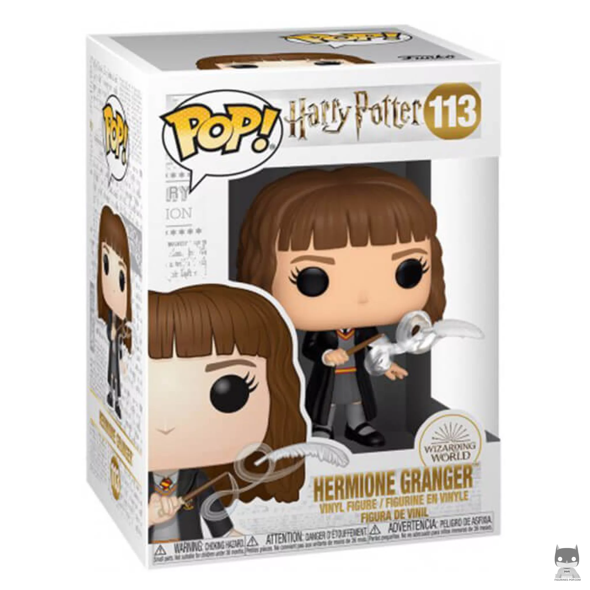 Hermione with feather Funko Pop! figure in its box