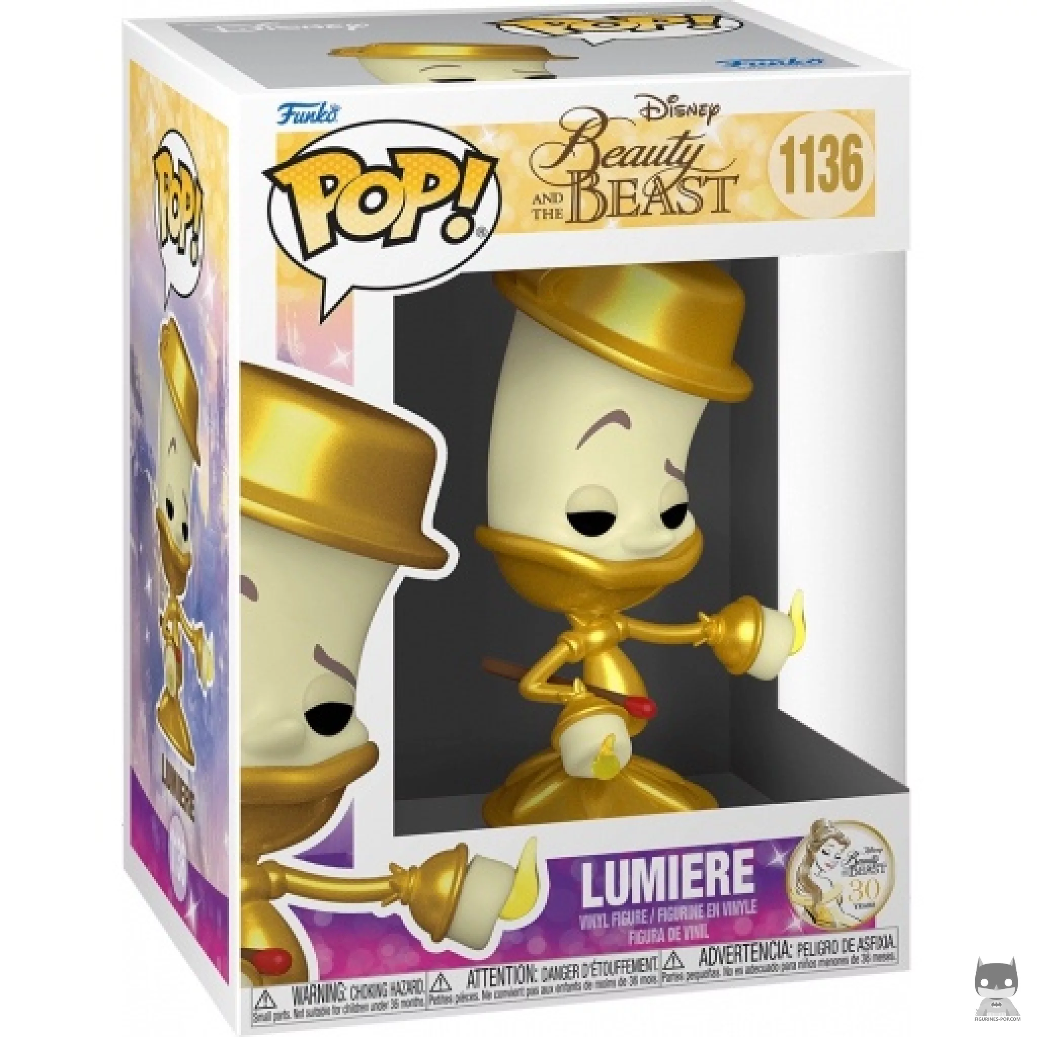 Lumiere Funko Pop! figure in its box
