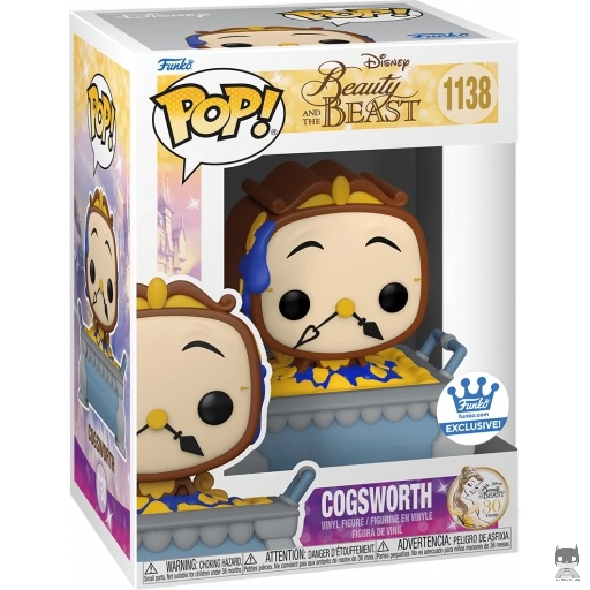 Cogsworth Funko Pop! figure in its box