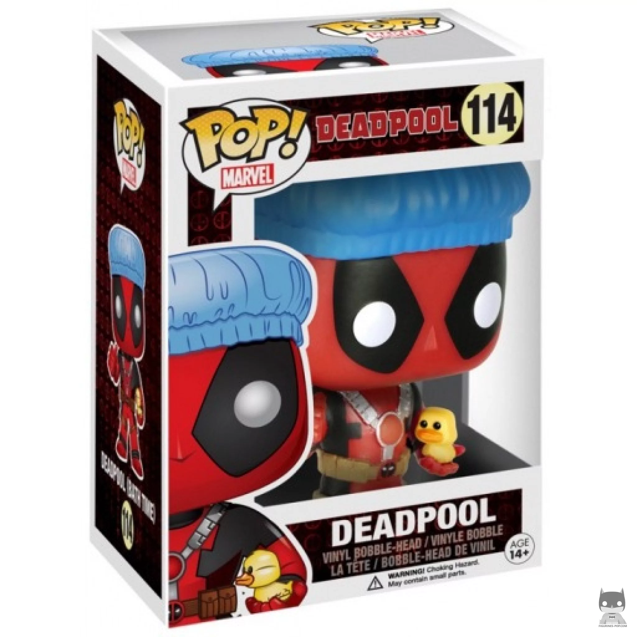 Deadpool with Shower Cap & Ducky Funko Pop! figure in its box