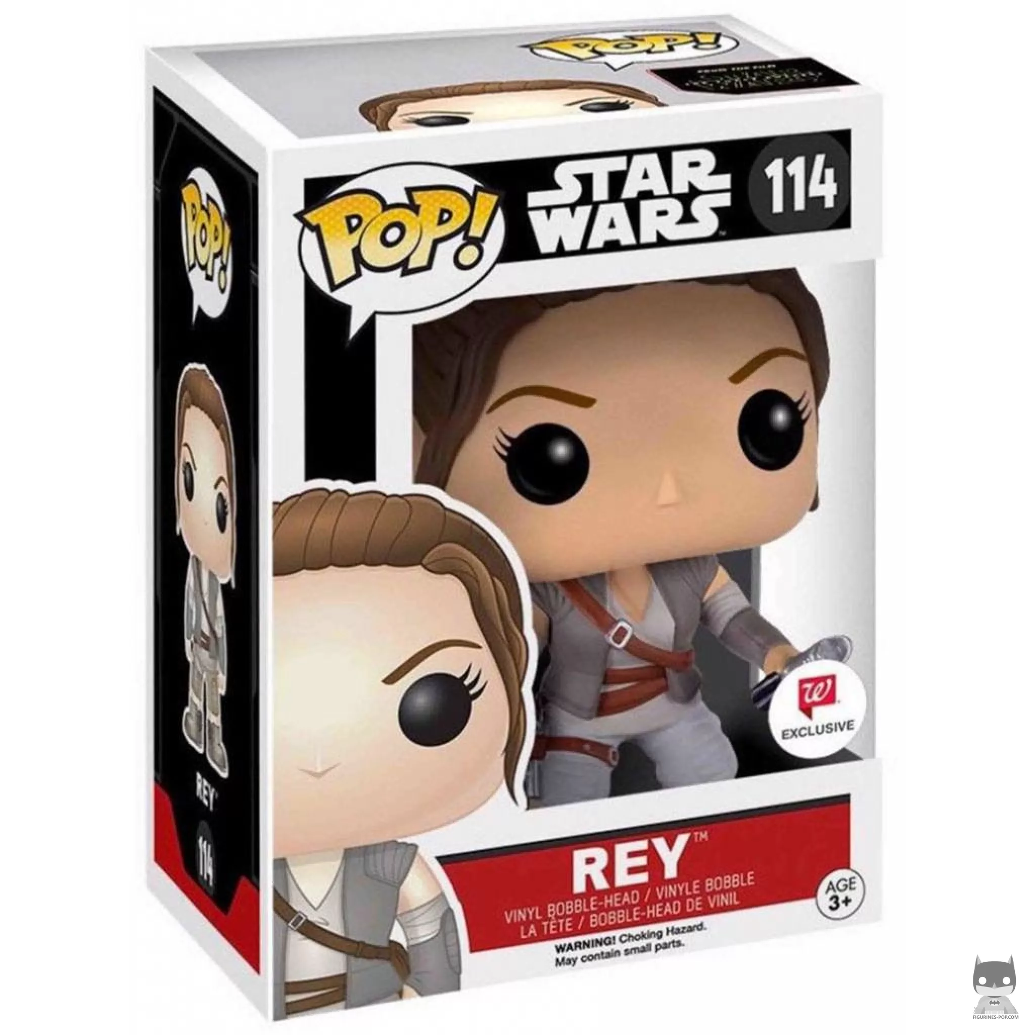 Rey in Resistance Outfit Funko Pop! figure in its box
