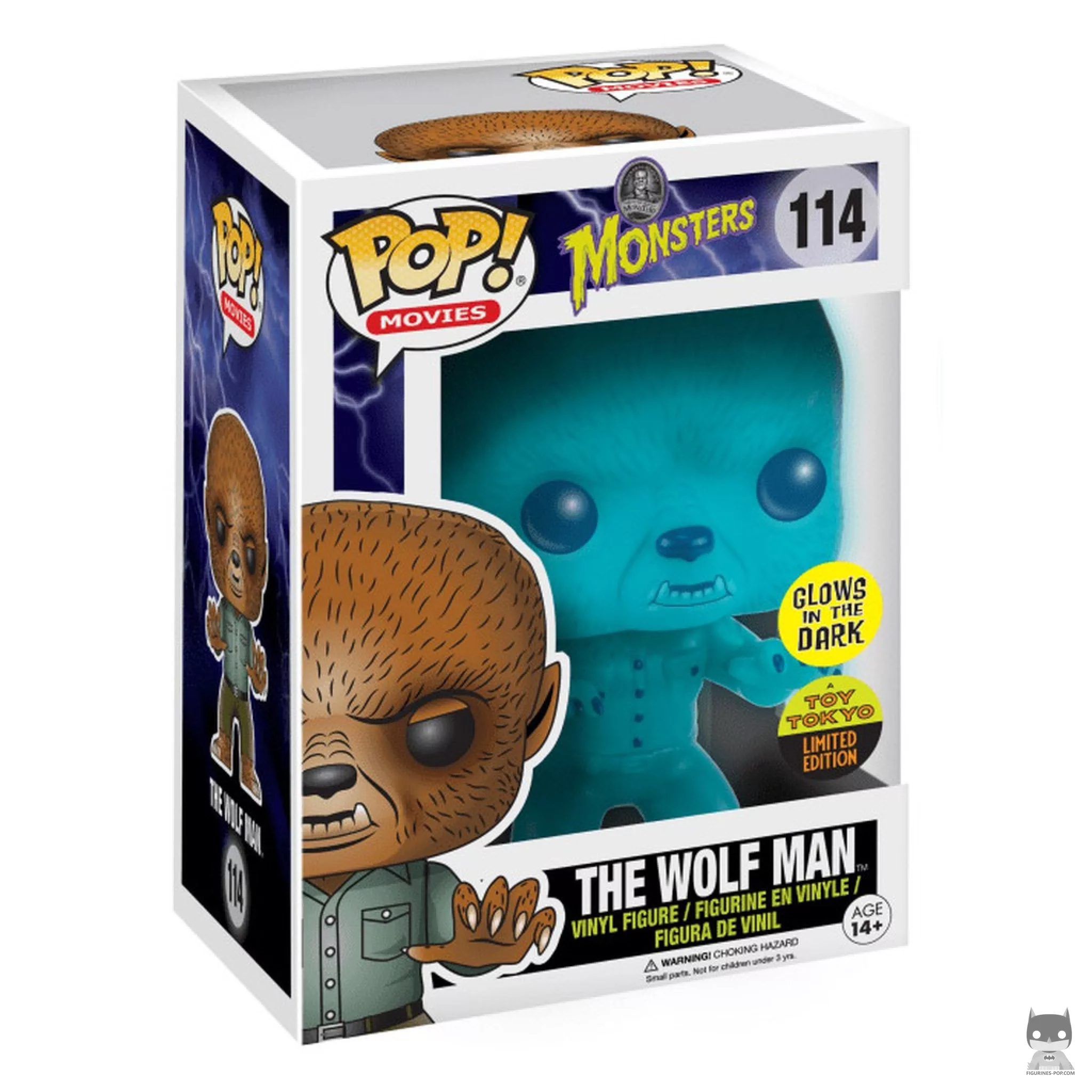 The Wolfman Funko Pop! figure in its box