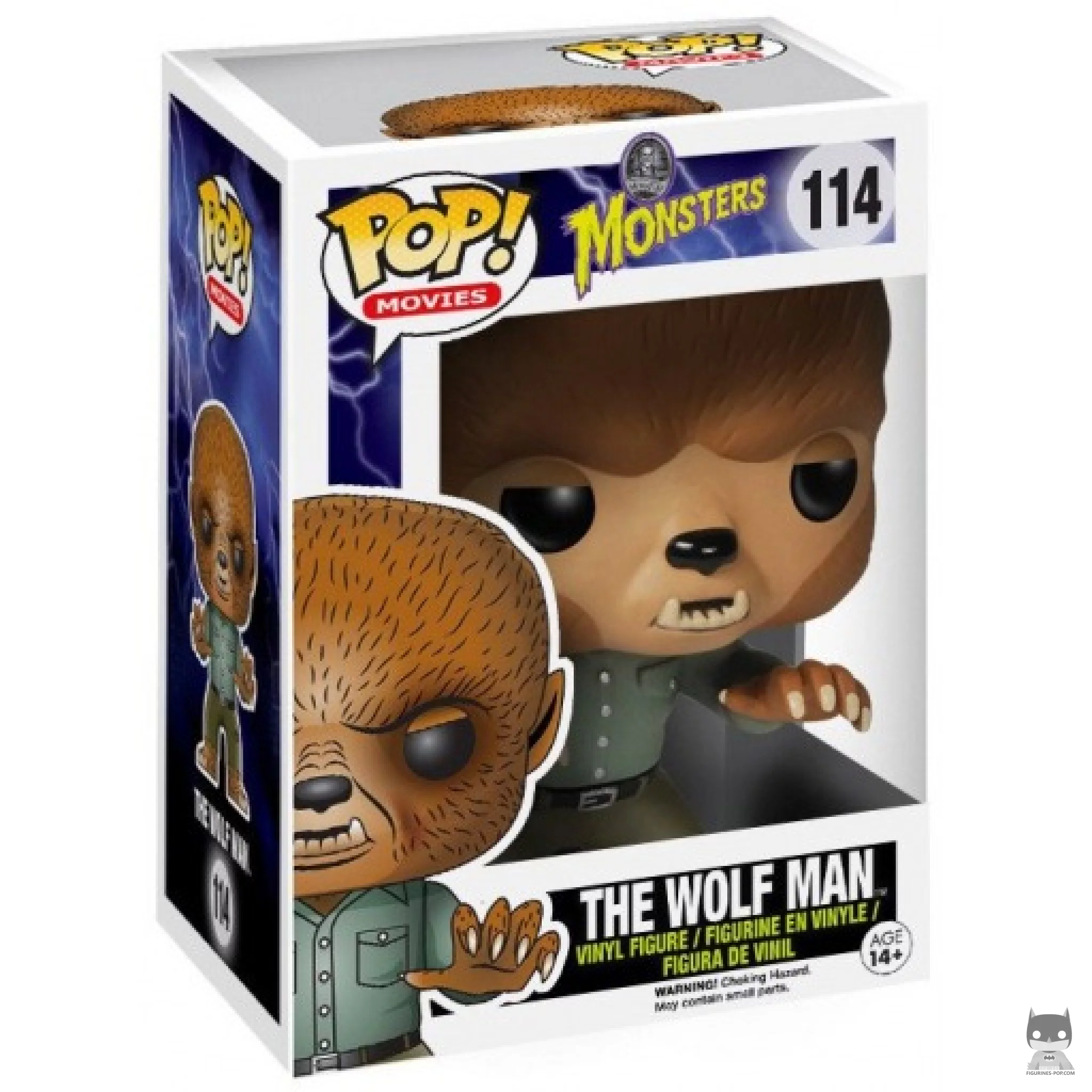 The Wolfman Funko Pop! figure in its box