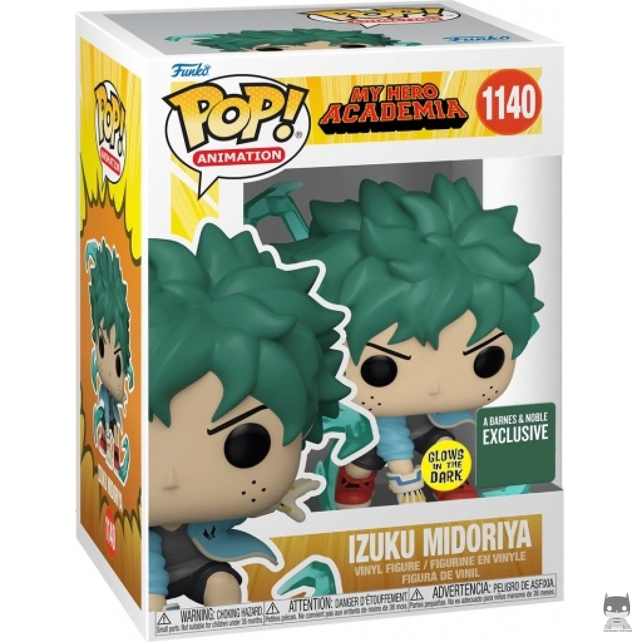 Izuku Midoriya (Glow in the Dark) Funko Pop! figure in its box