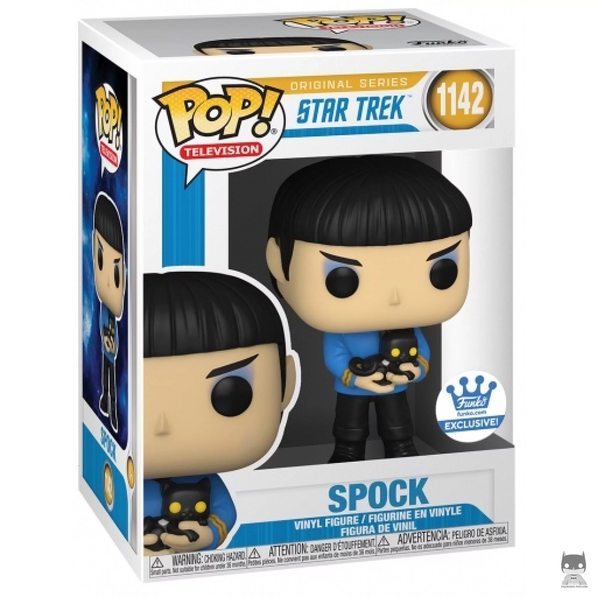 Spock with Cat Funko Pop! figure in its box