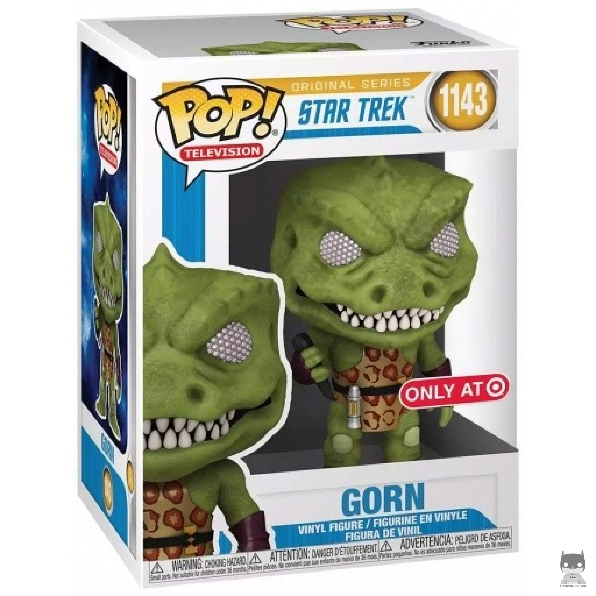 Gorn with Weapon Funko Pop! figure in its box