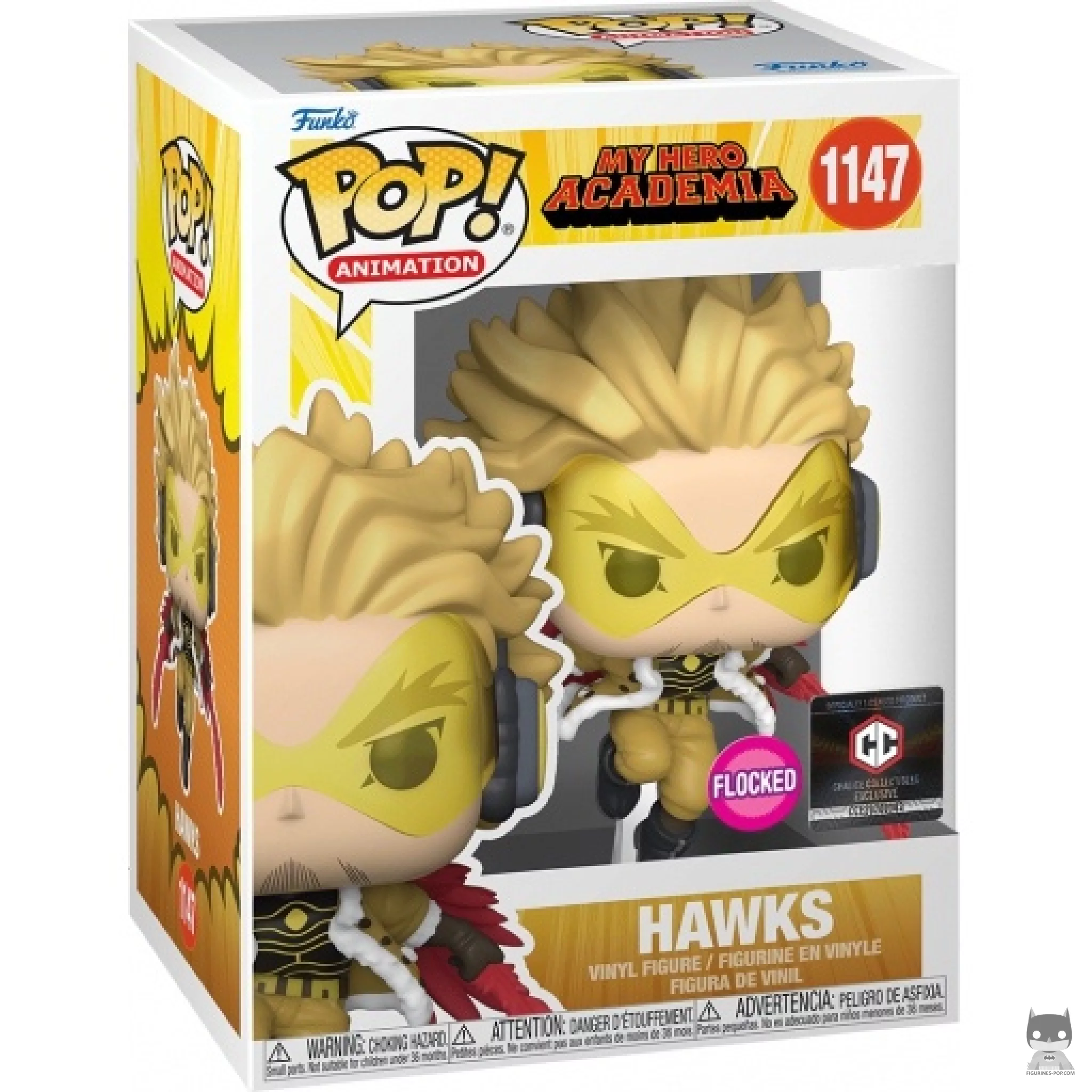 Hawks (Flocked) Funko Pop! figure in its box
