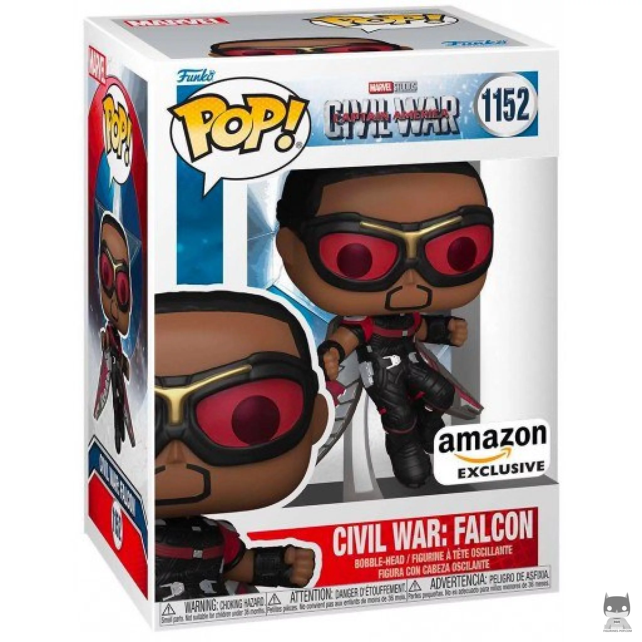 Civil War : Falcon Funko Pop! figure in its box