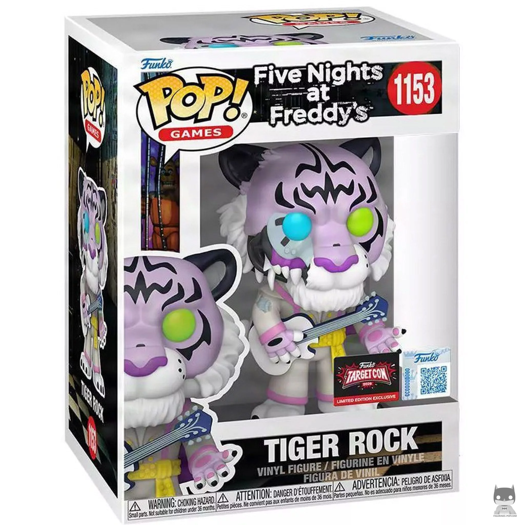 Tiger Rock Funko Pop! figure in its box