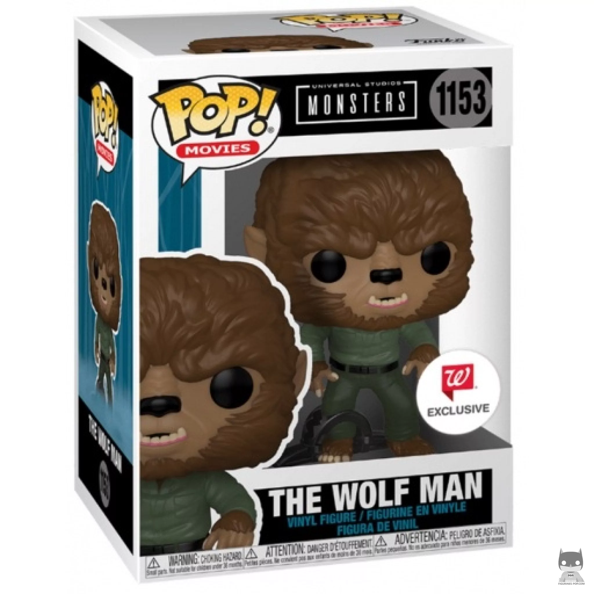 The Wolf Man Funko Pop! figure in its box